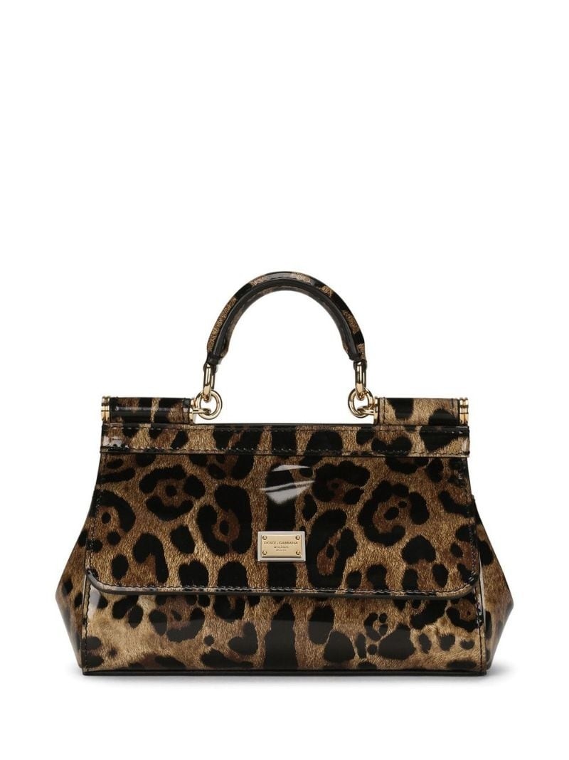 KIM DOLCE&GABBANA Sicily leopard-print bag - 1