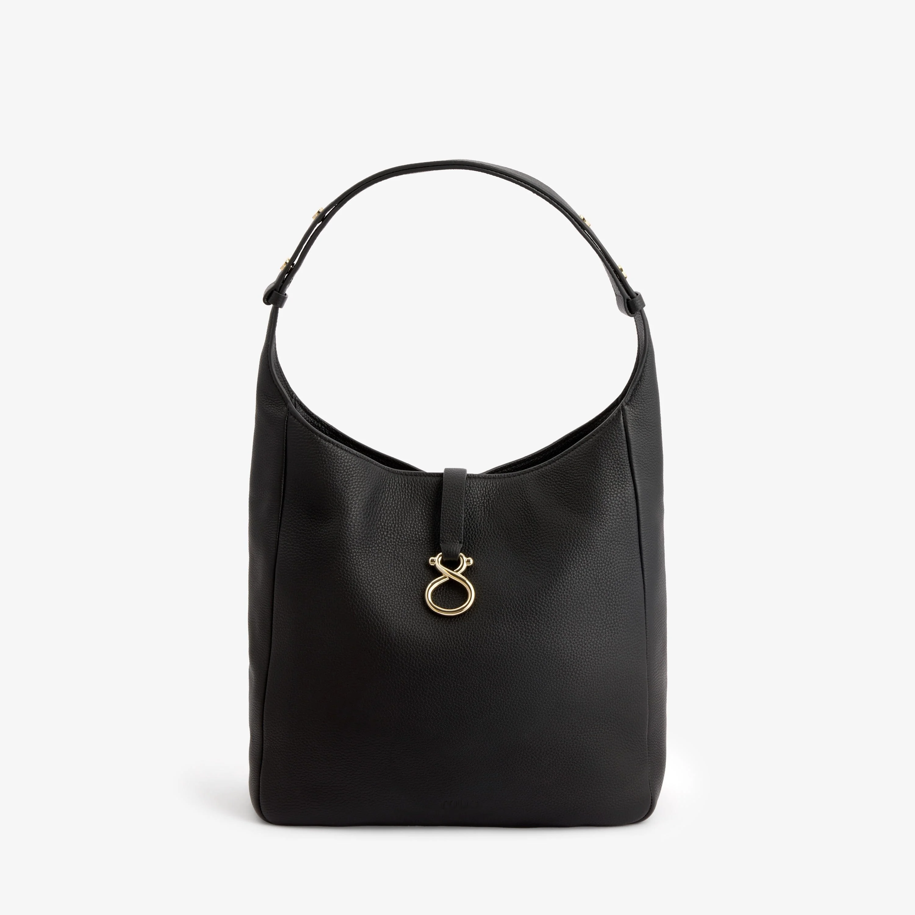 Black leather Shoulder bag TOUS Infinity - 1