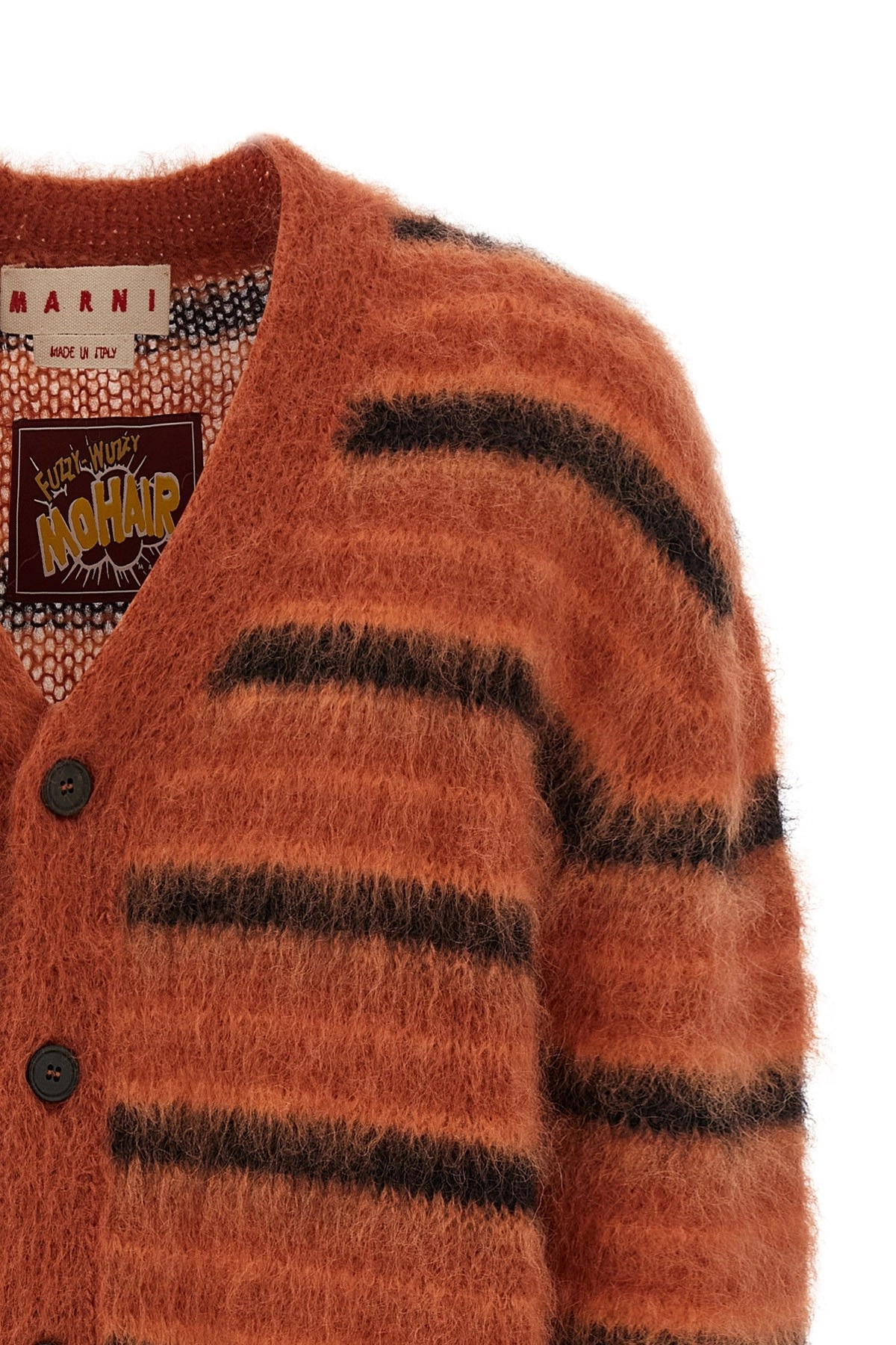 Brushed striped cardigan - 3