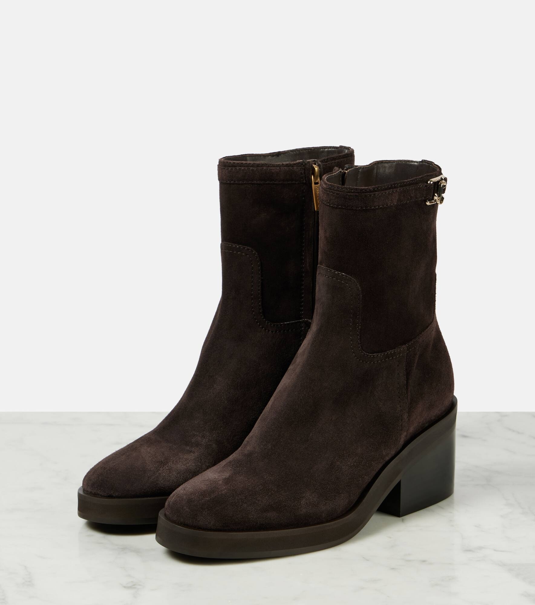 Yasmin 70 suede ankle boots - 4