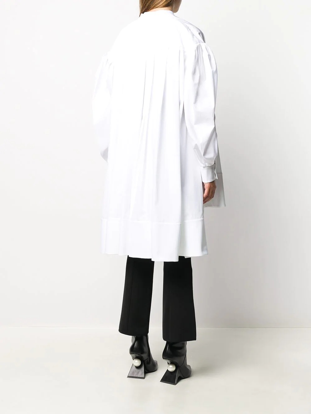 oversized bishop sleeve shirt - 4