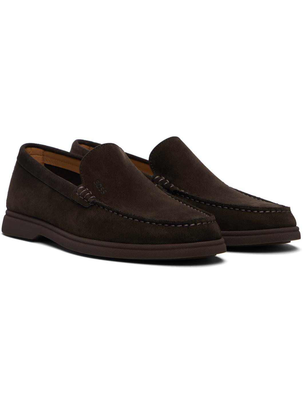 Brown Suede Loafers - 4