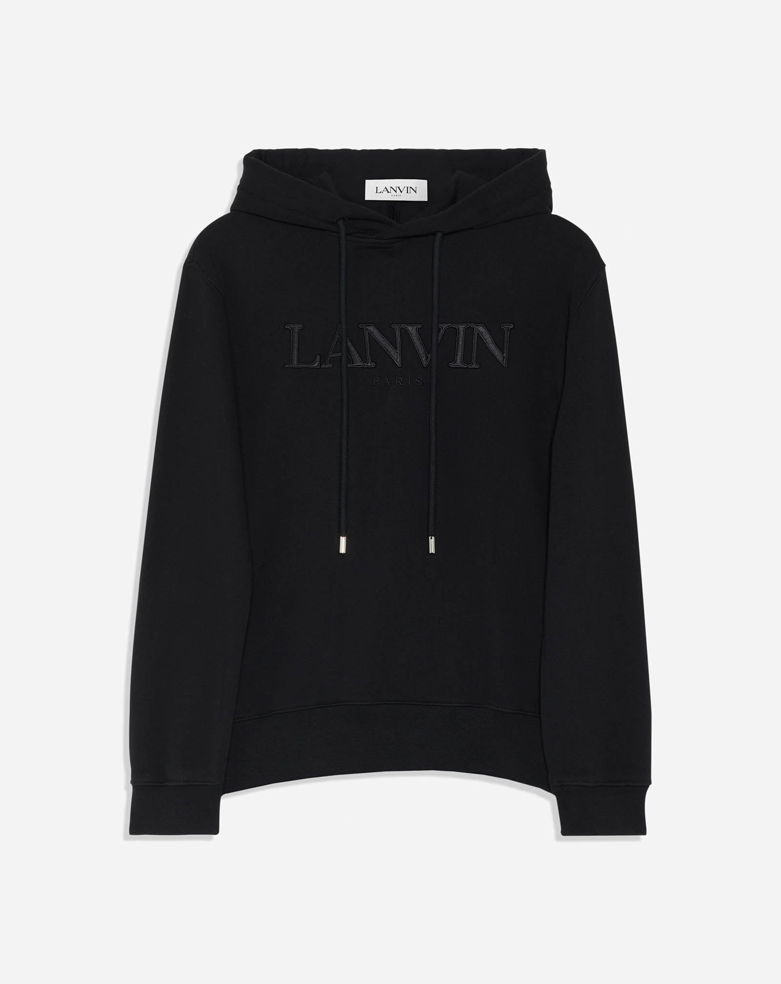 LANVIN PARIS EMBROIDERED HOODED SWEATER - 1