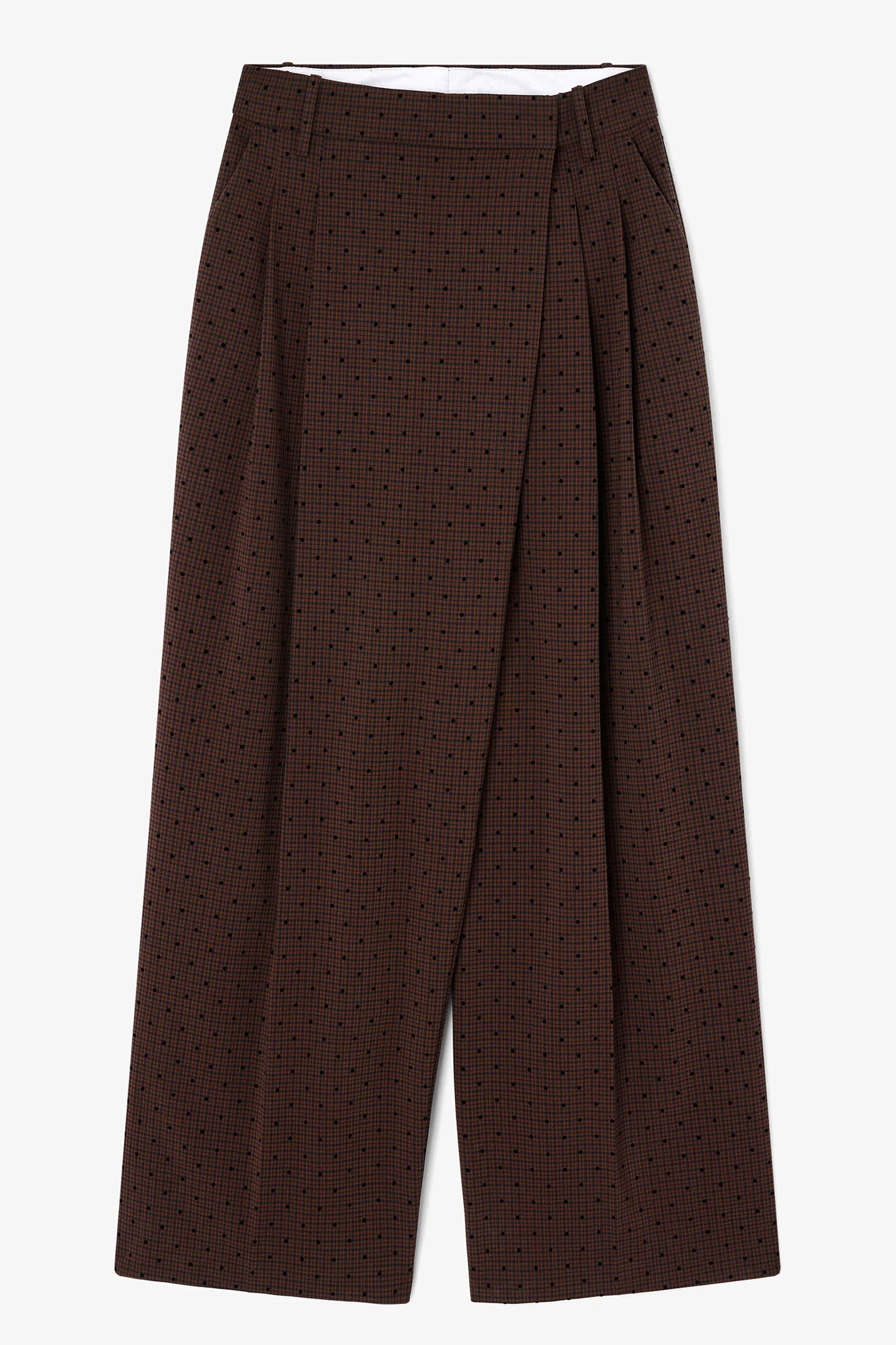 FLOCK CHECK CROSS-OVER PANTS - 1