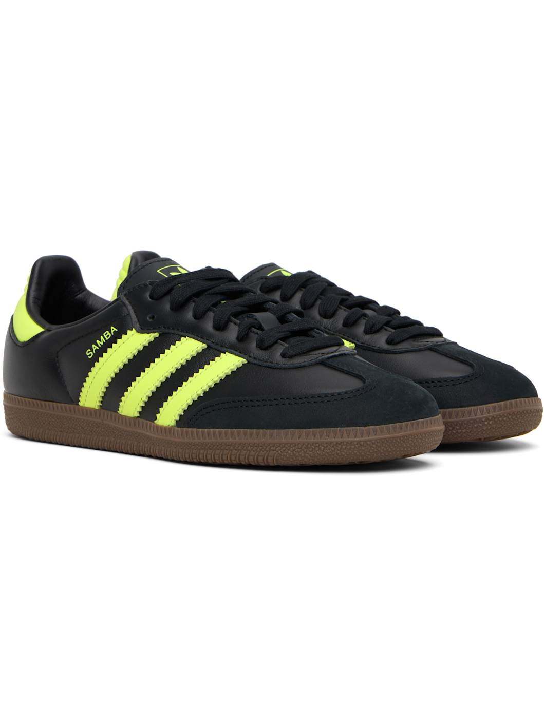 Black & Green Samba OG Sneakers - 4