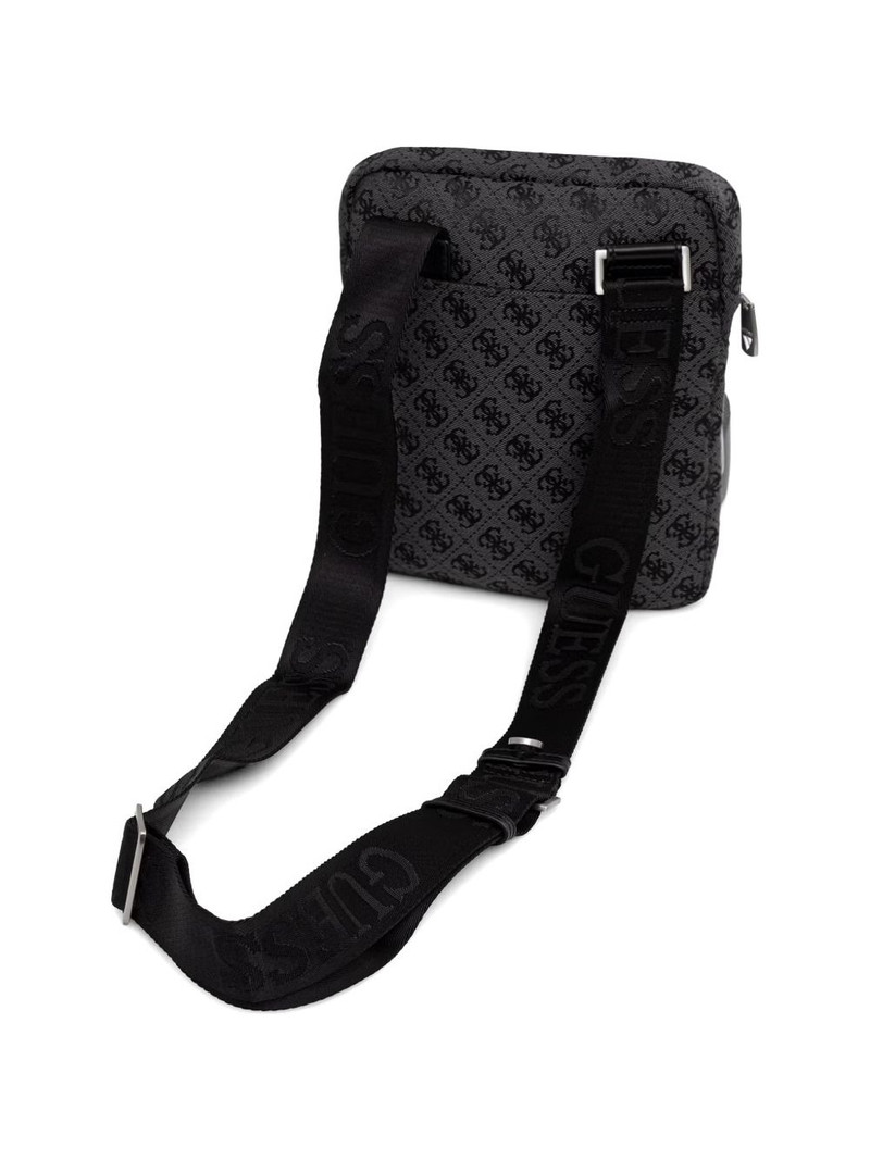 GUESS USA Boston 4G monogram-pattern logo messenger bag outlook