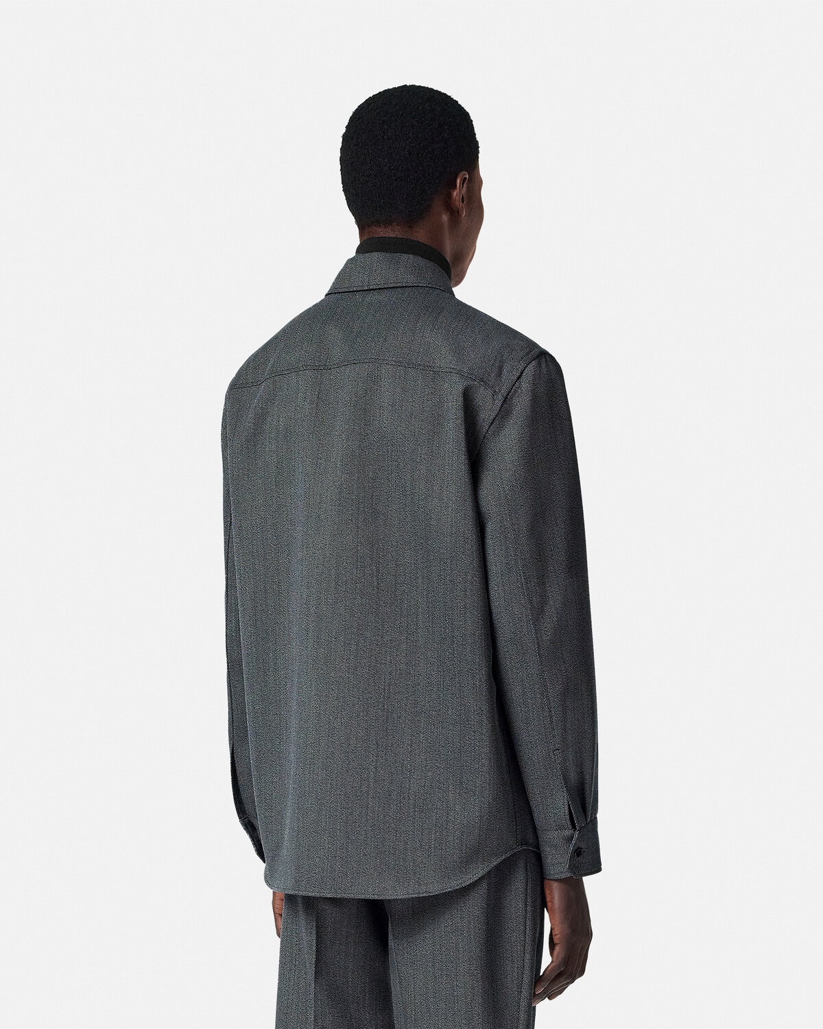 Mouliné Wool Zip Blouson Jacket - 5