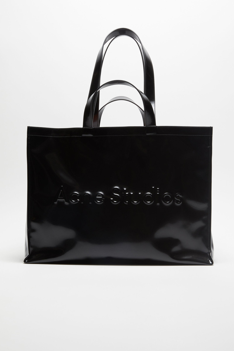 Logo shoulder tote bag - Black 1