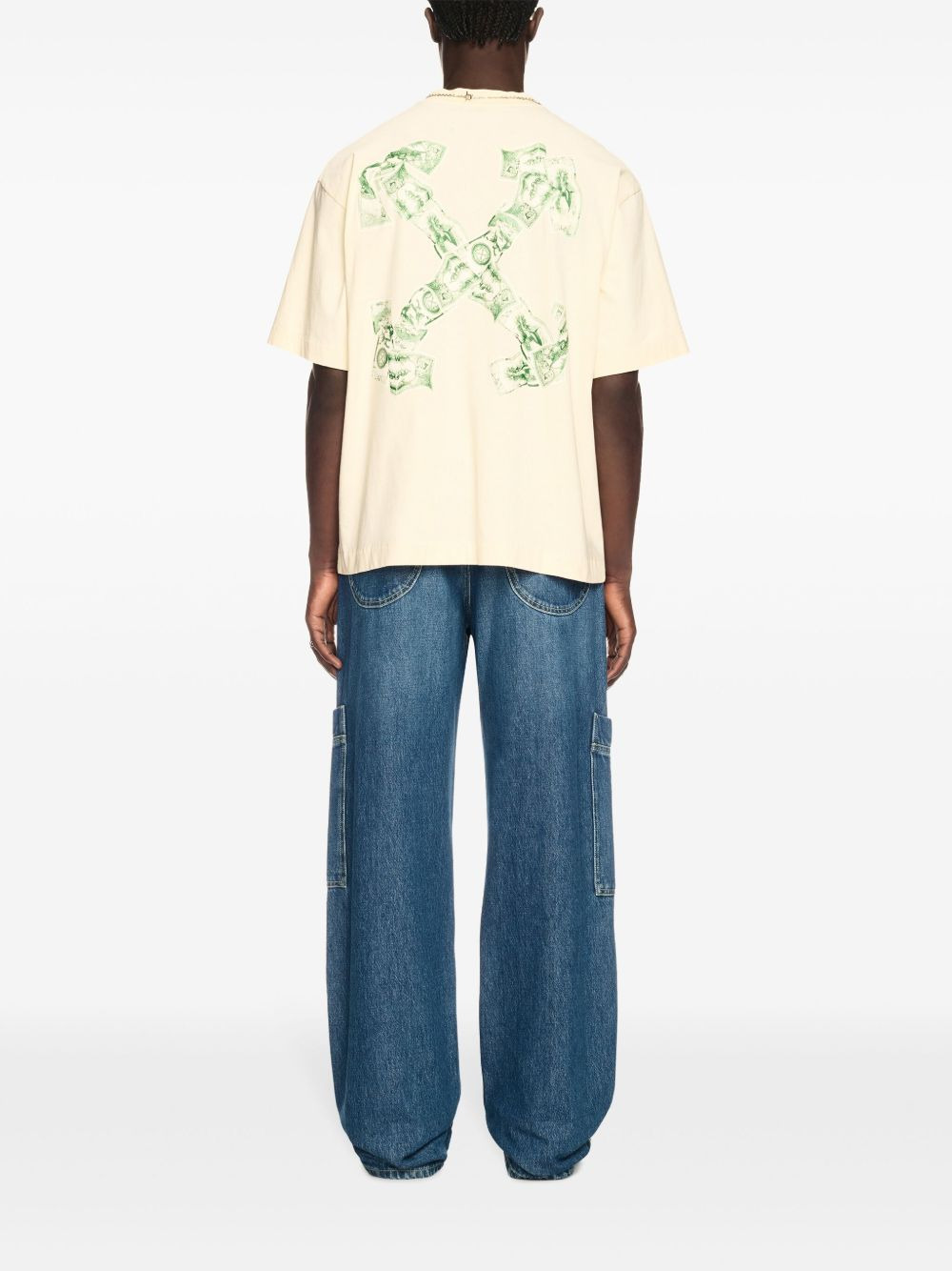 Off White Men Irregular Cargo Jeans - 4