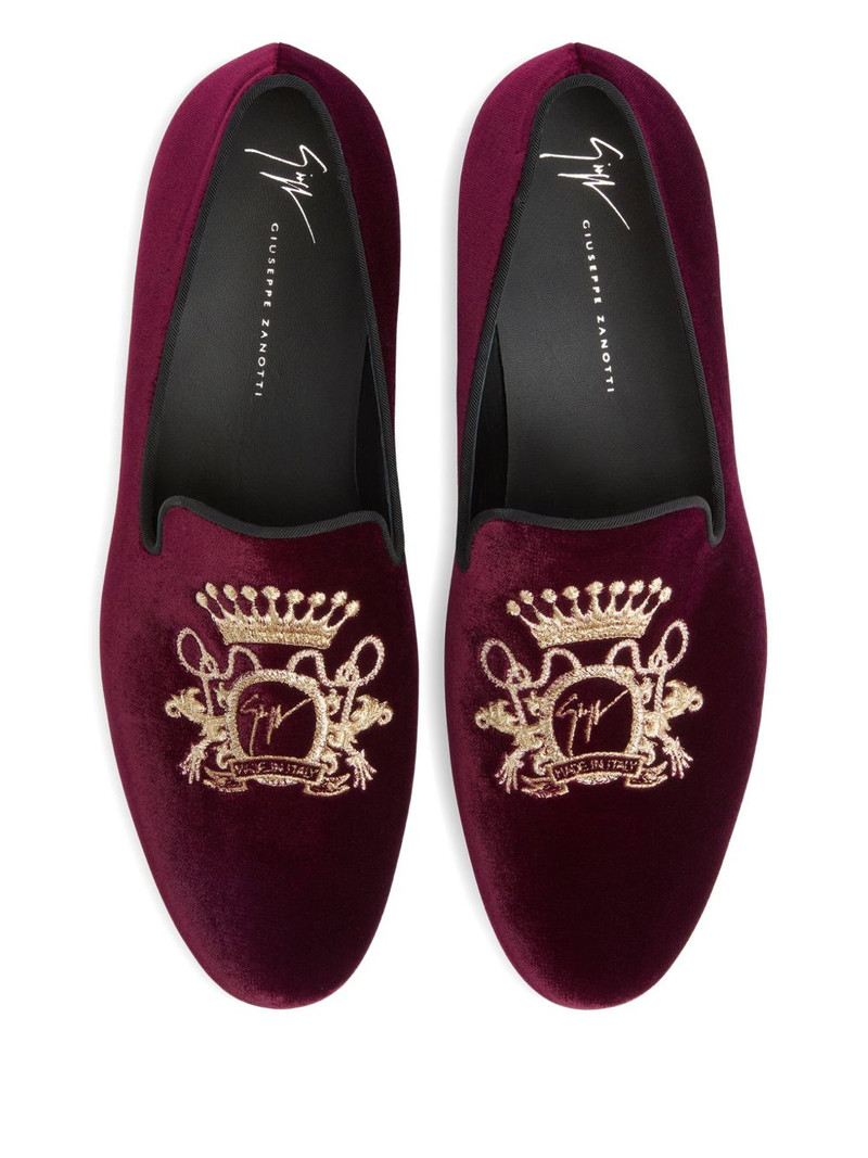 TERENCE embroidered-detail loafers 4