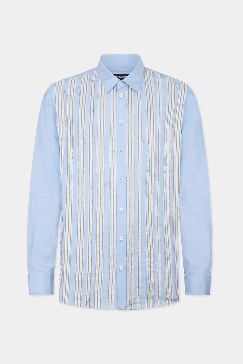 RAW-CUT DROPPED SHOULDER SHIRT - 1