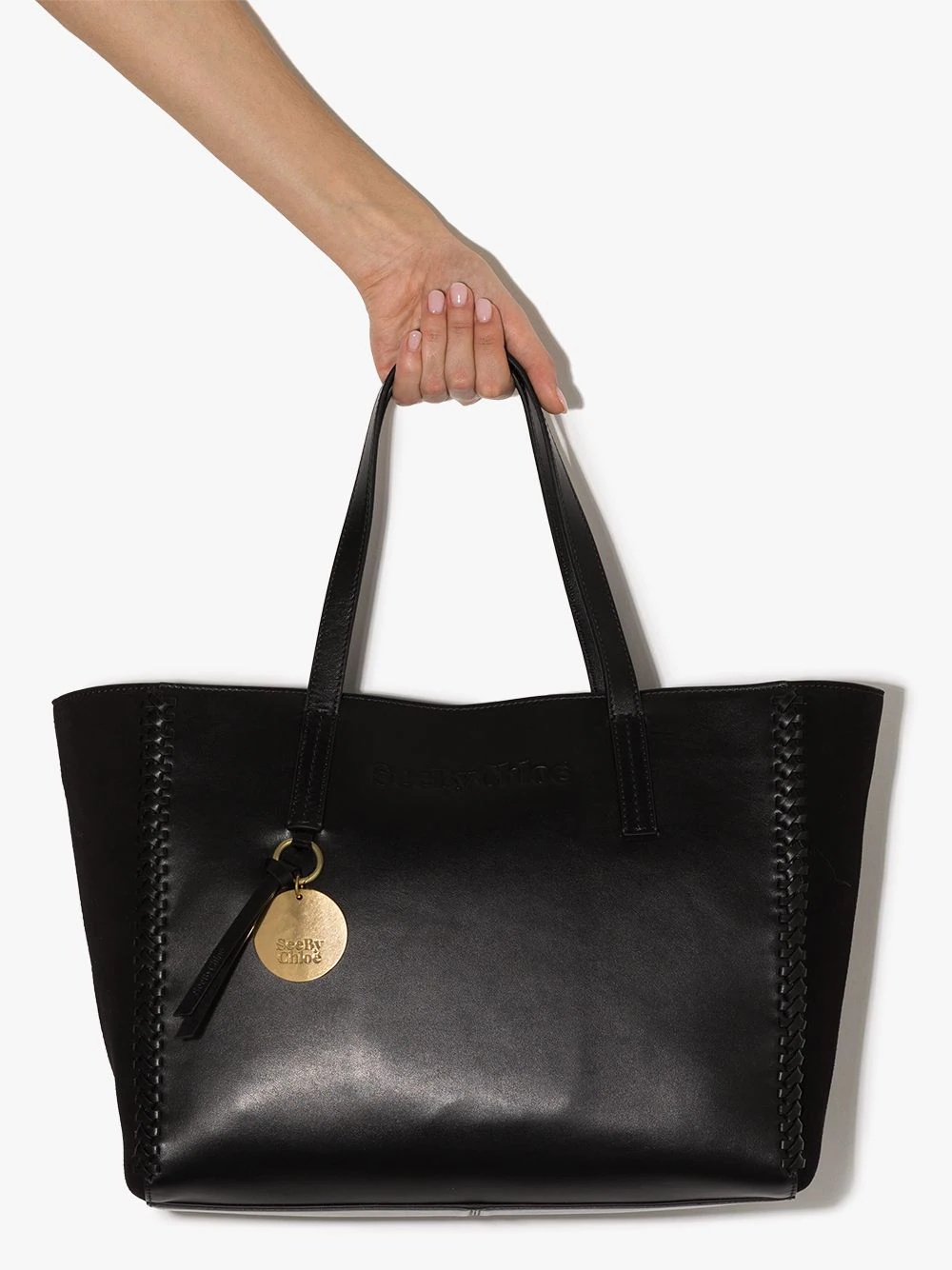 Tilda leather tote bag - 4