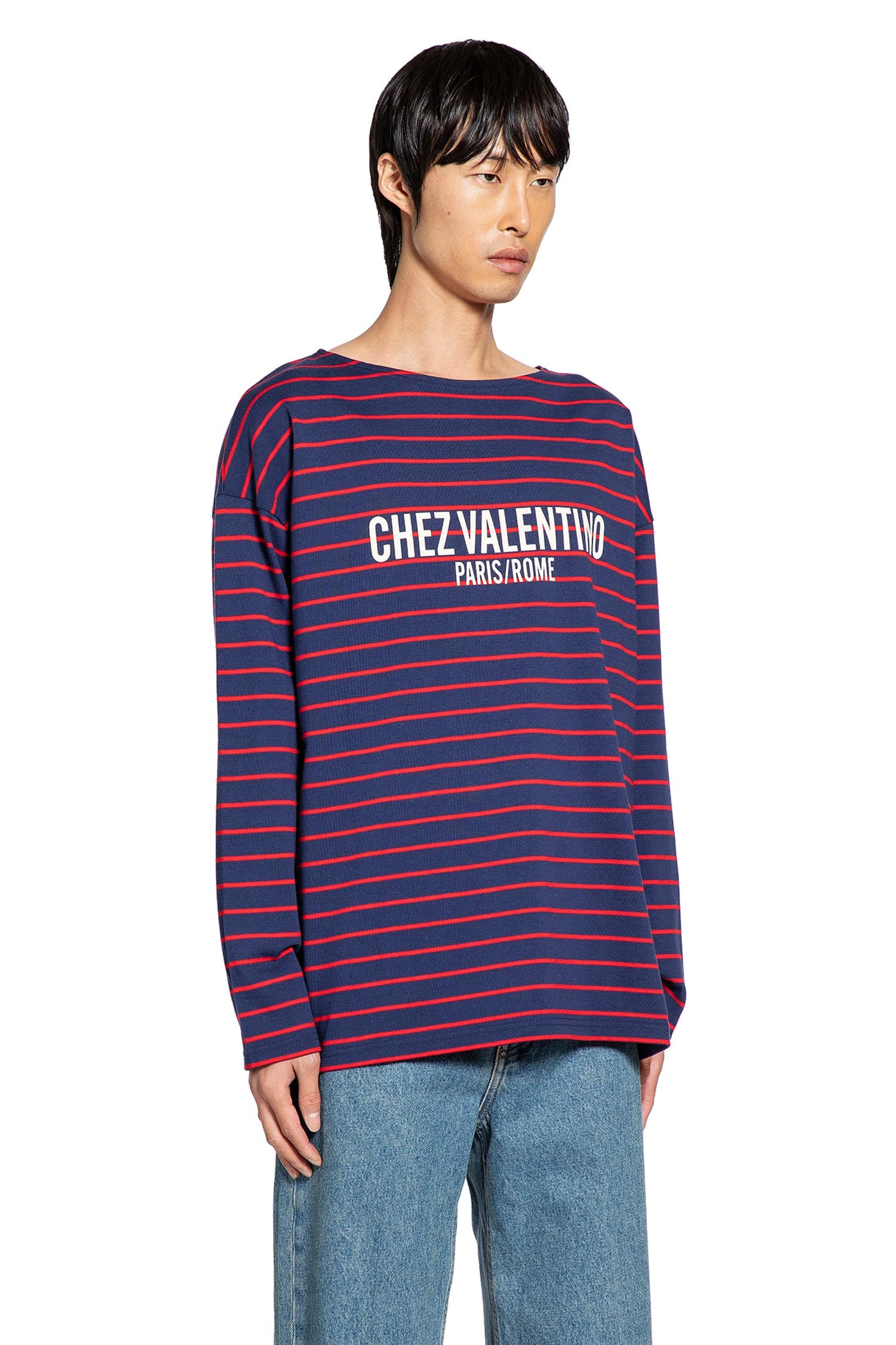 Chez Valentino Striped Long Sleeve T-shirt - 2