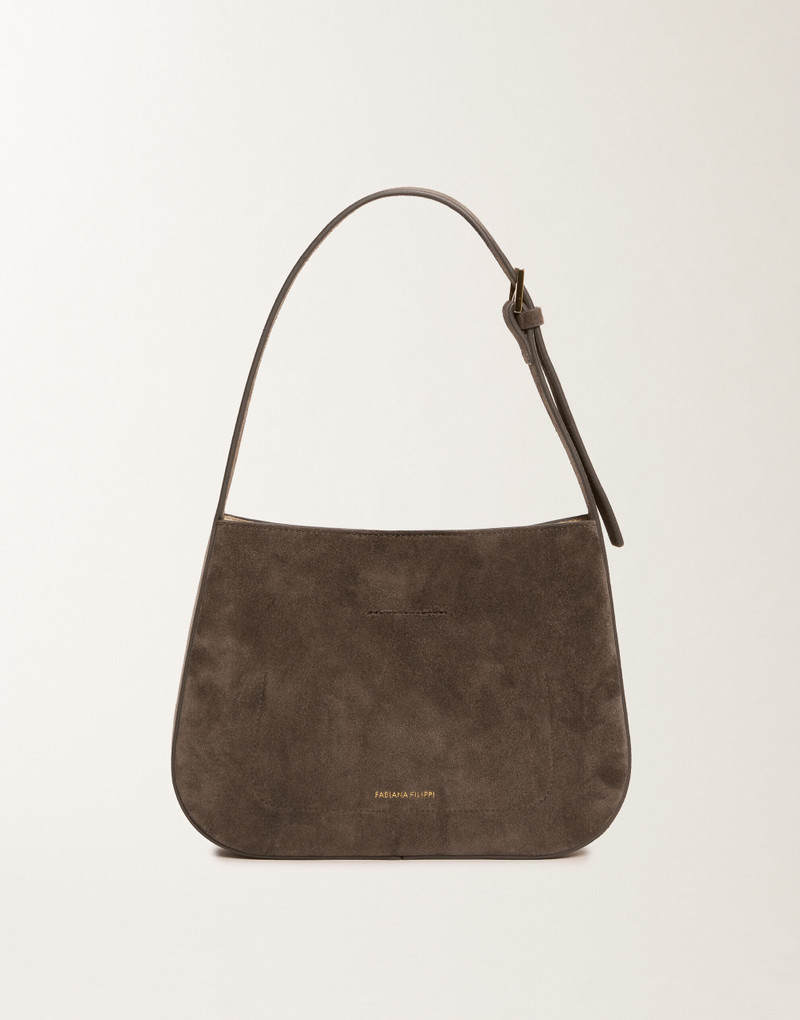 Small Eclissi hobo bag in suede 3