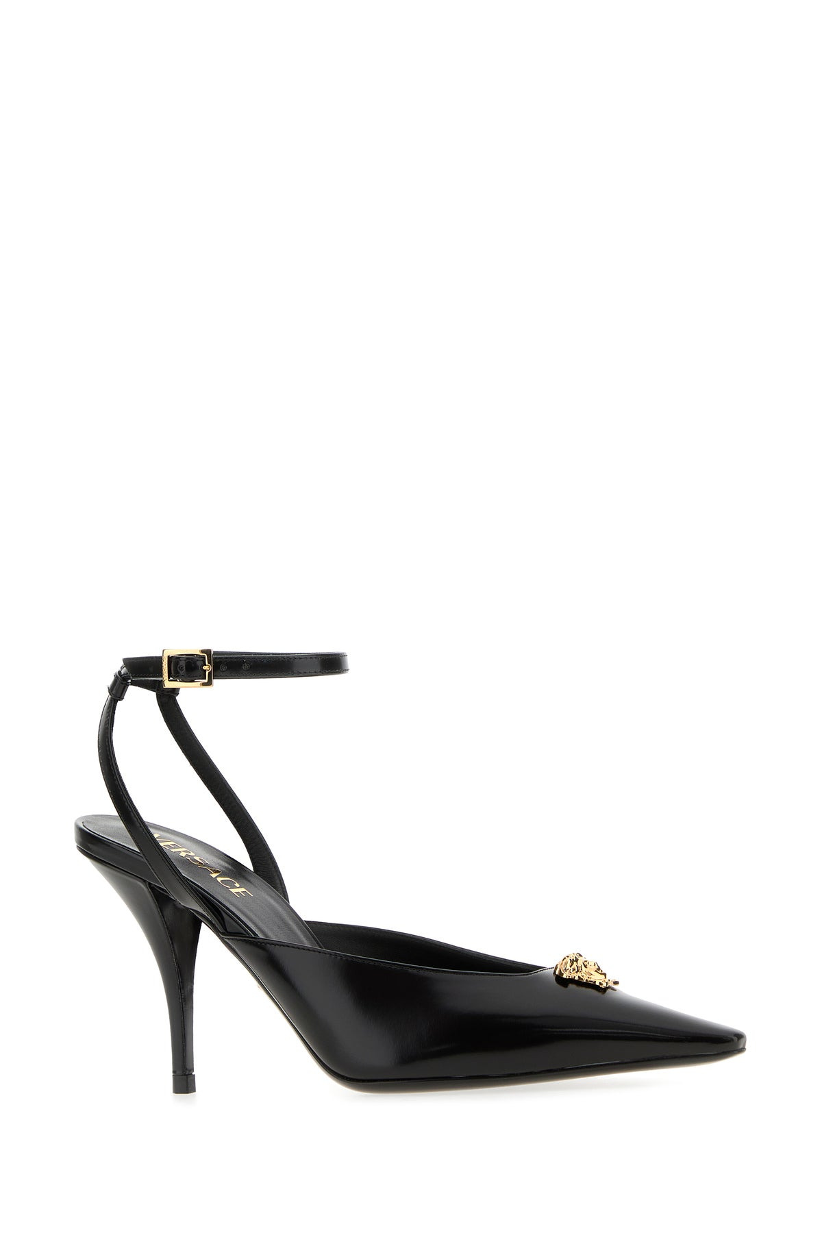 Black leather La Medusa pumps - 2