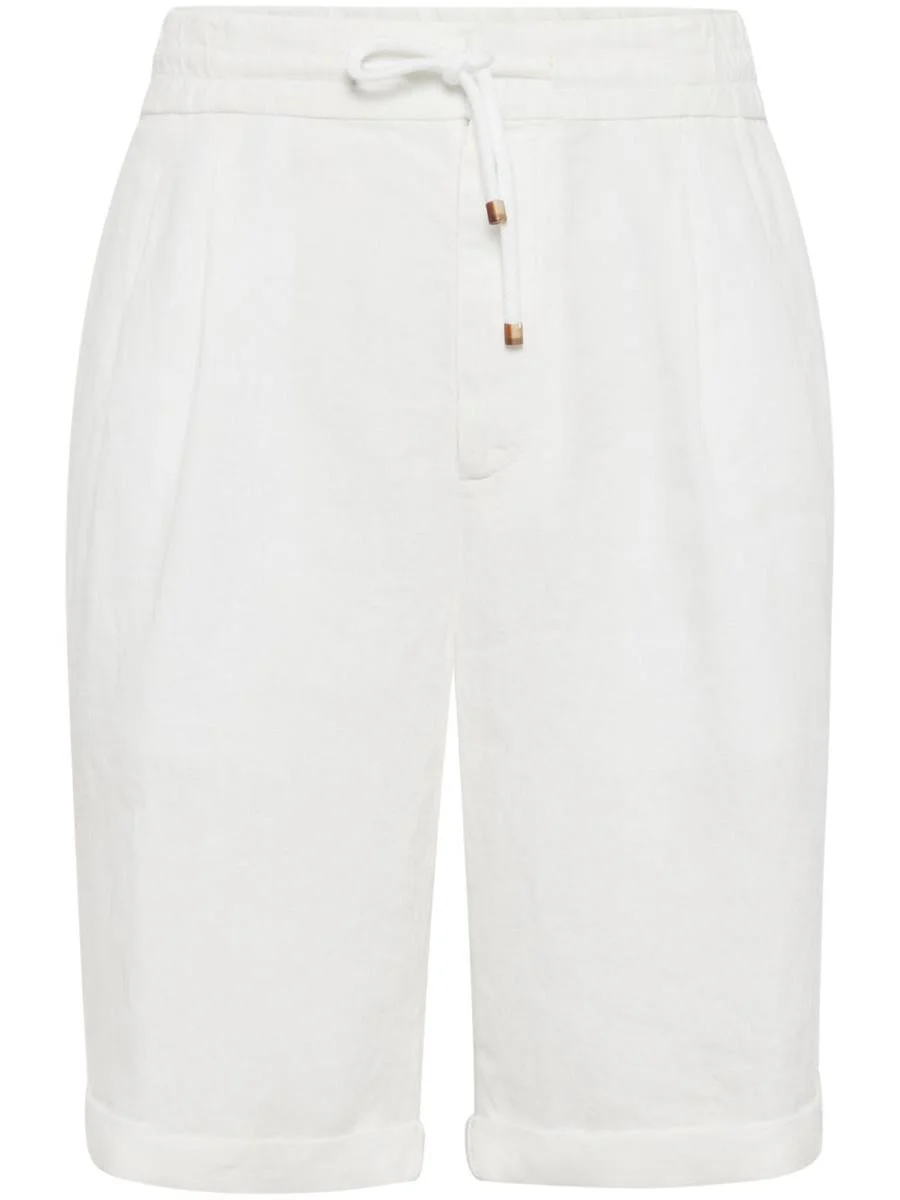 Brunello Cucinelli Linen Bermuda Shorts - 1