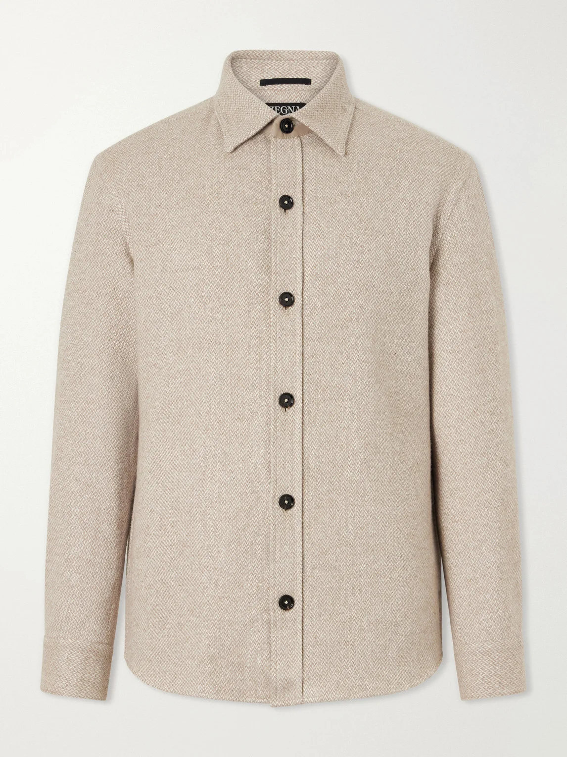 Cashmere and Silk-Blend Twill Overshirt - 1