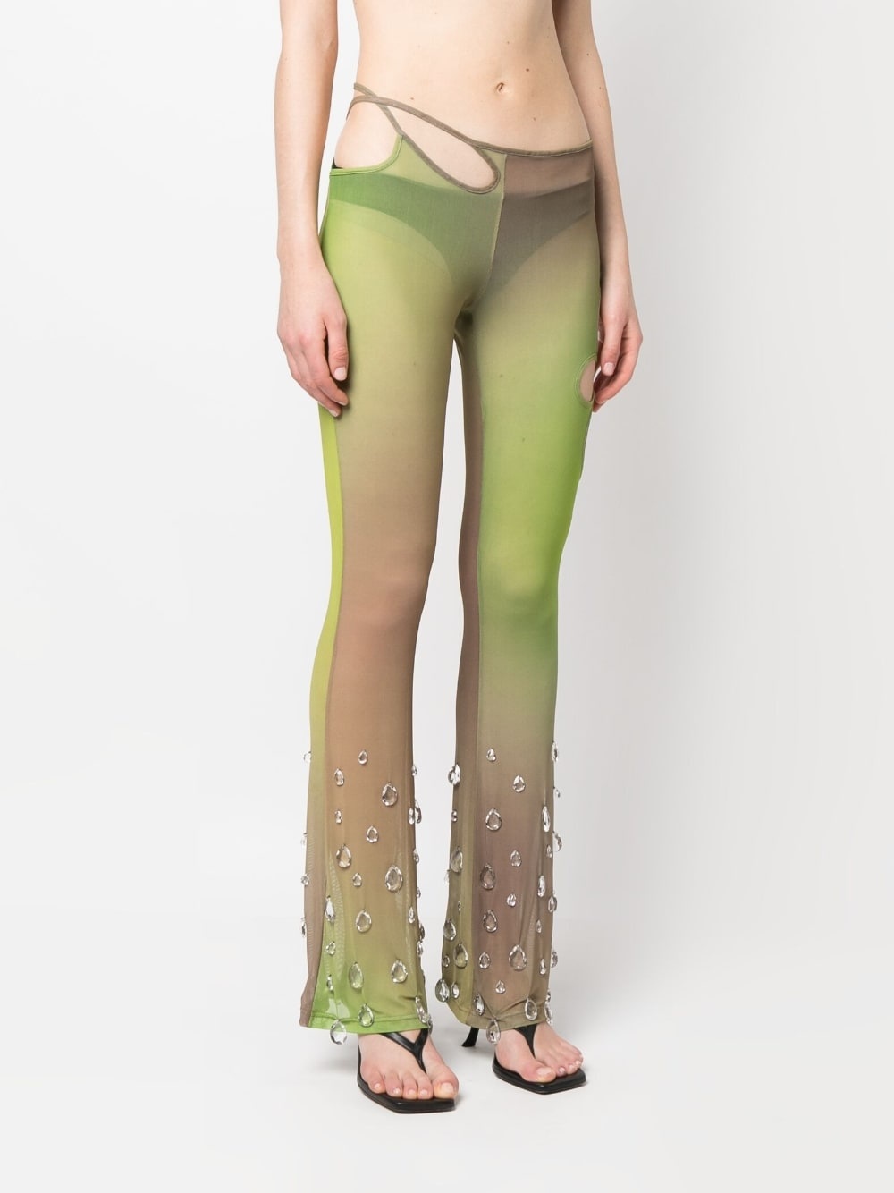 Sita crystal-drop tulle trousers - 3