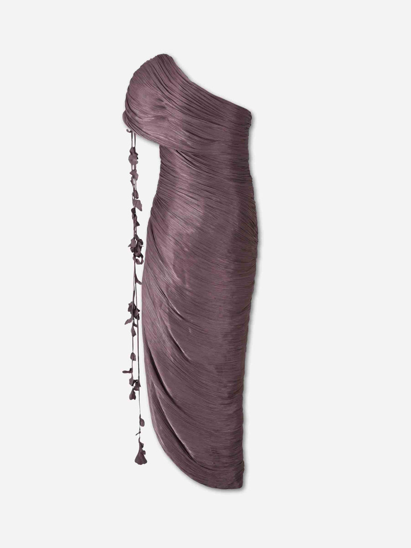 MARMAR HALIM DRAPED MIDI DRESS outlook