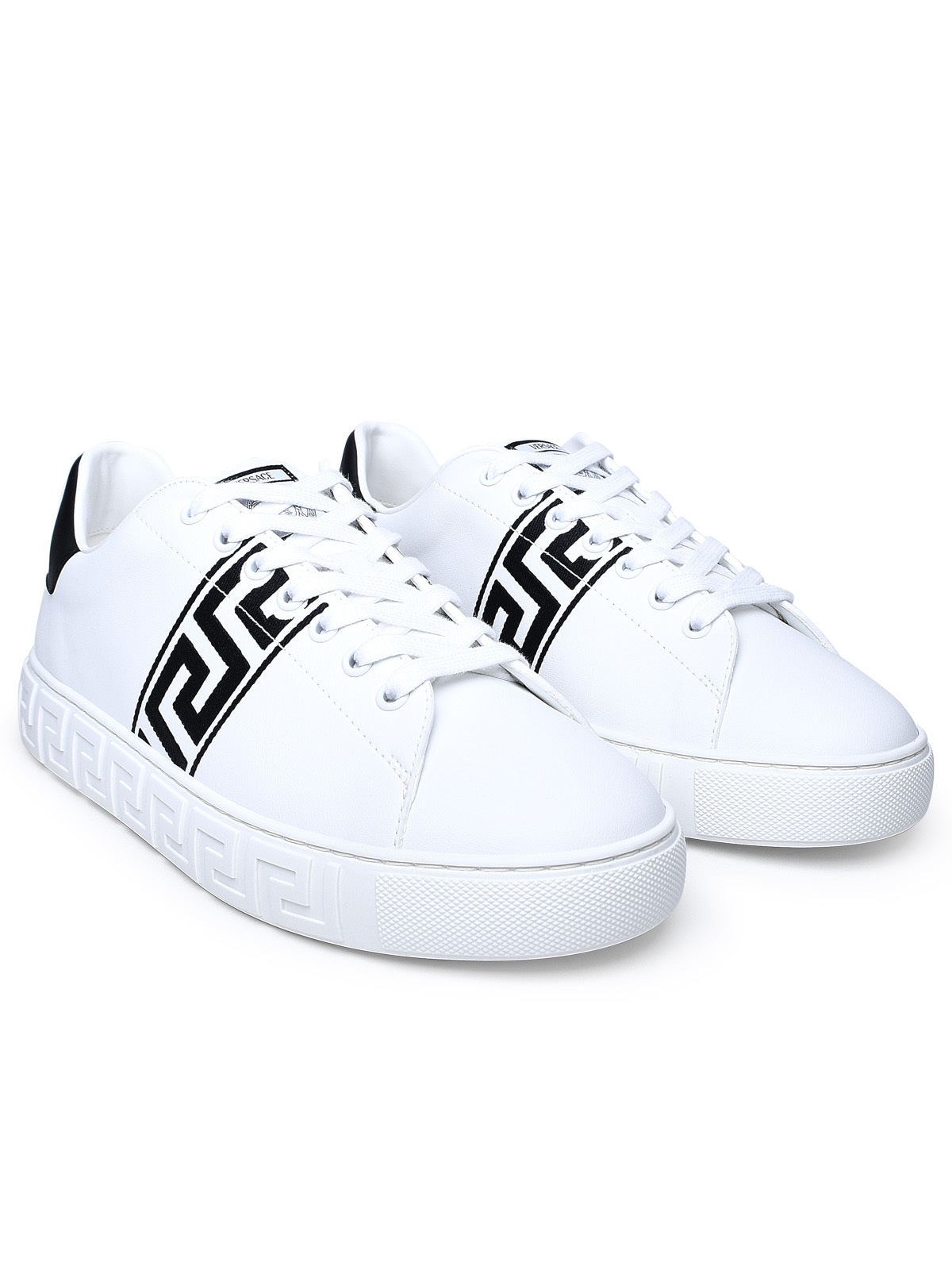 Versace Uomo White Leather Sneakers - 2