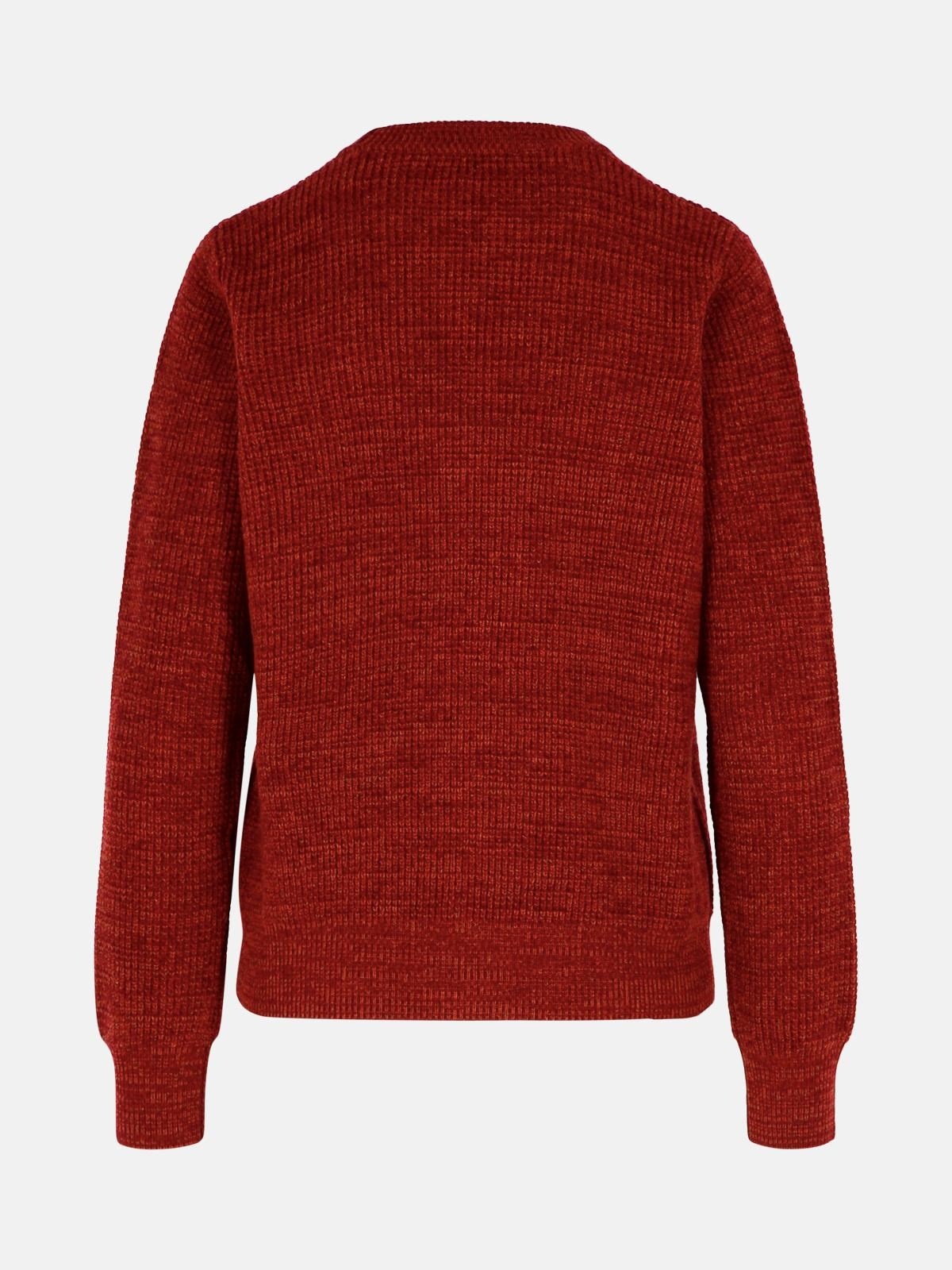 BURGUNDY WOOL SWEATER - 3