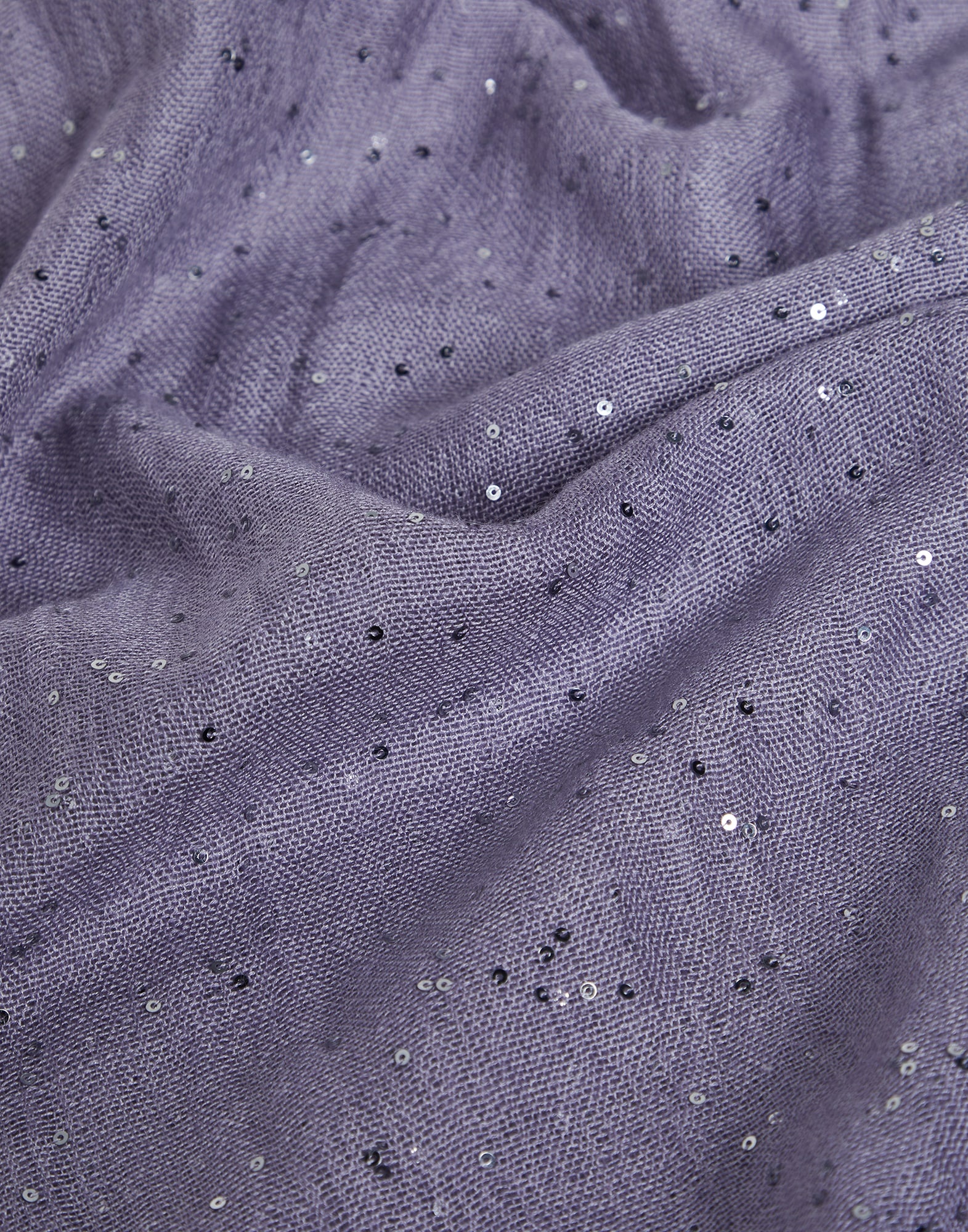 Lightweight cashmere and silk Diamond yarn knit scarf - 3