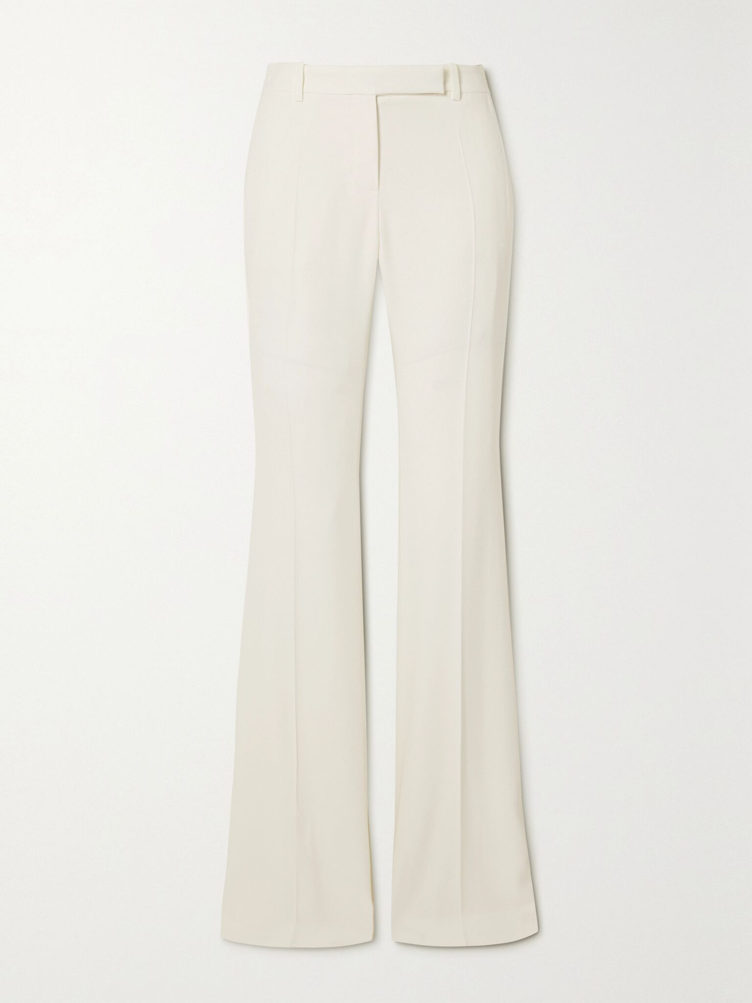 Crepe bootcut pants Ivory - 1
