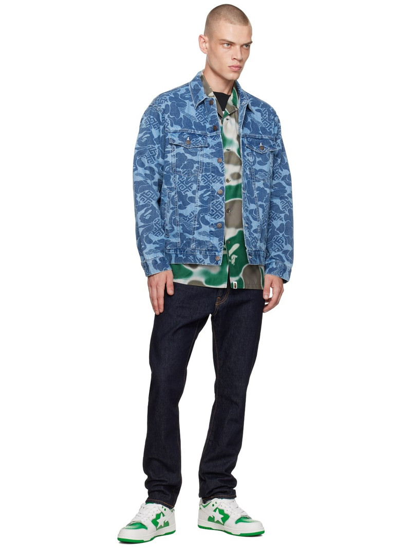 A BATHING APE® Green Sk8 Sta #1 Sneakers outlook