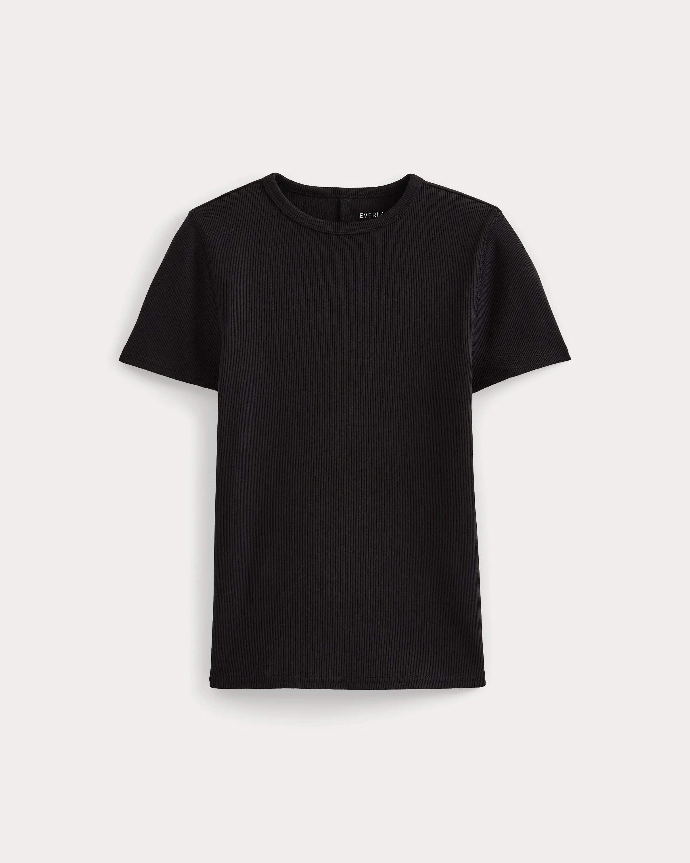 EFFORTLESS RIB SHORT-SLEEVE CREW - 1