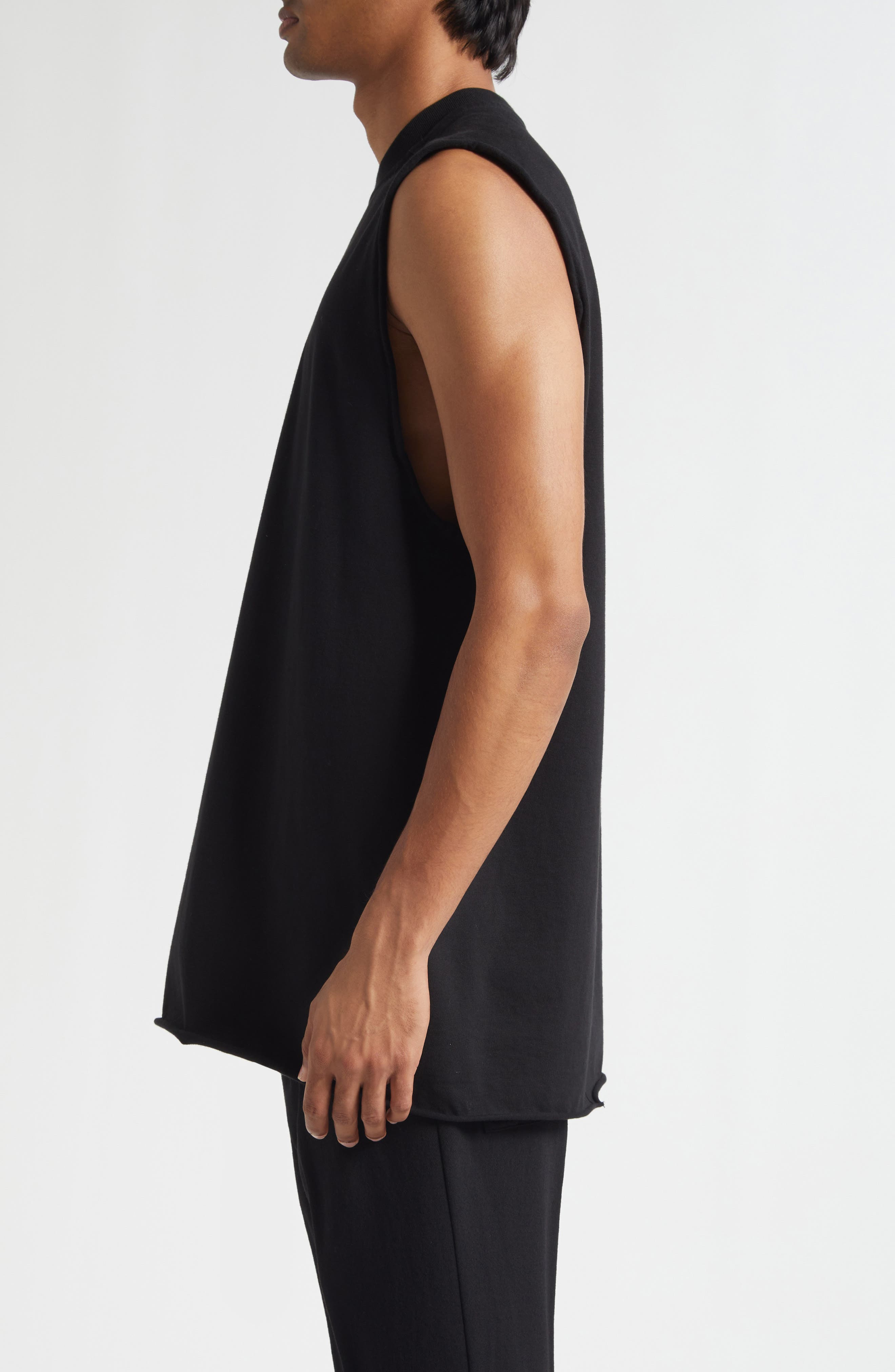 Rick Owens Jumbo Cotton Jesrey Tank in Black at Nordstrom - 4