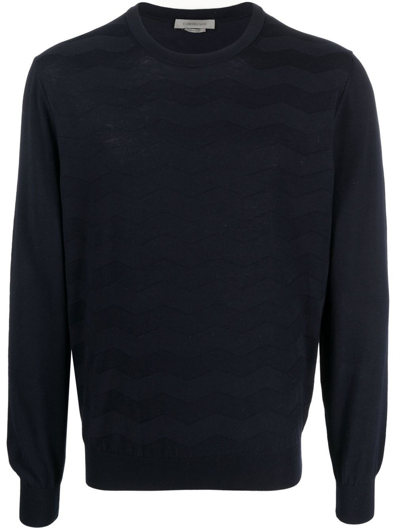 round-neck knit jumper 1
