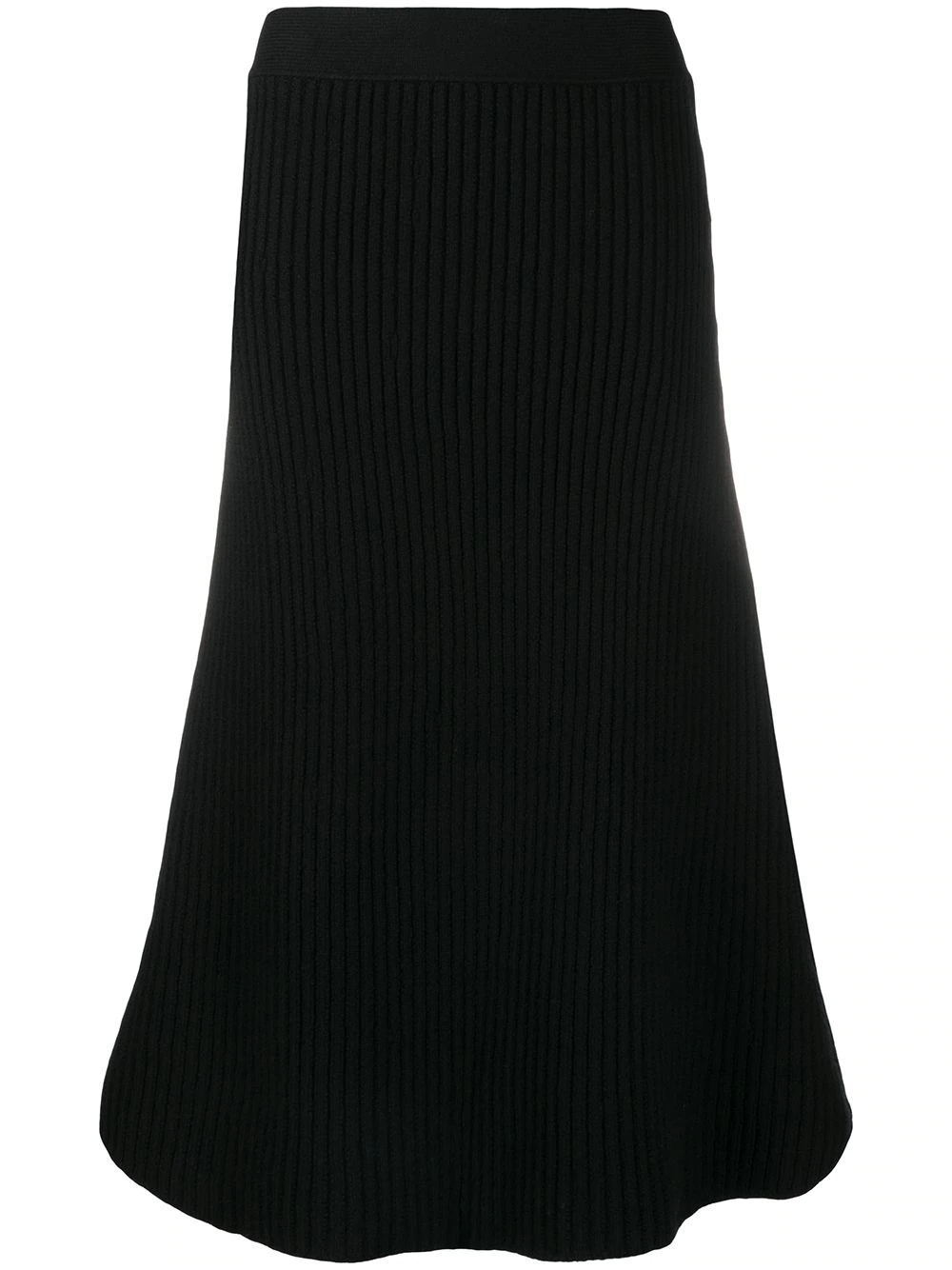 ribbed-knit midi skirt - 2
