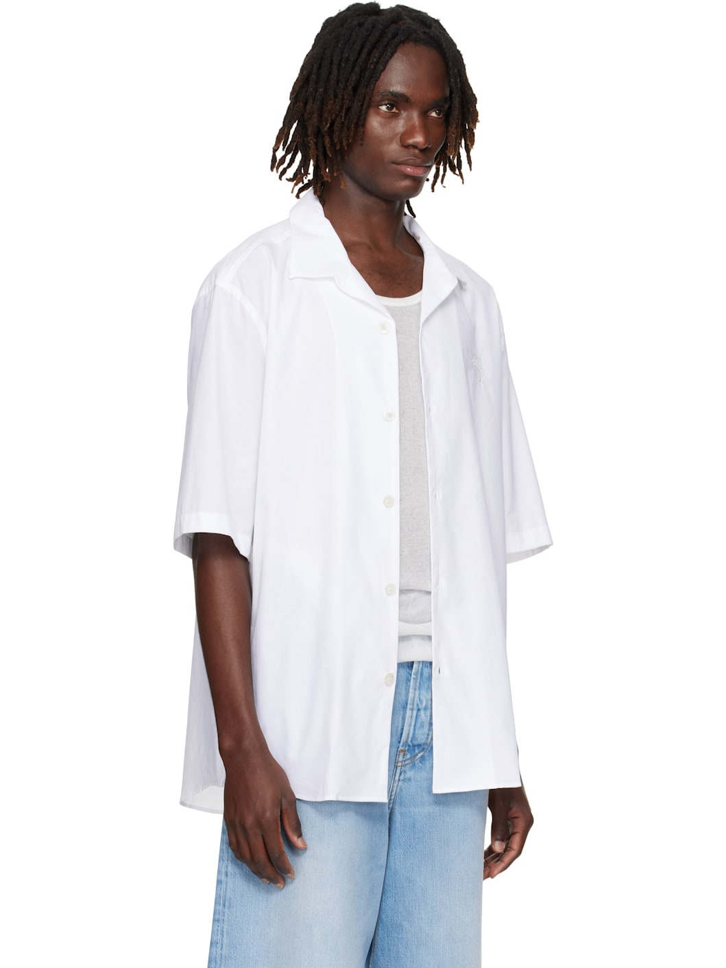 White Button-Up Shirt - 2