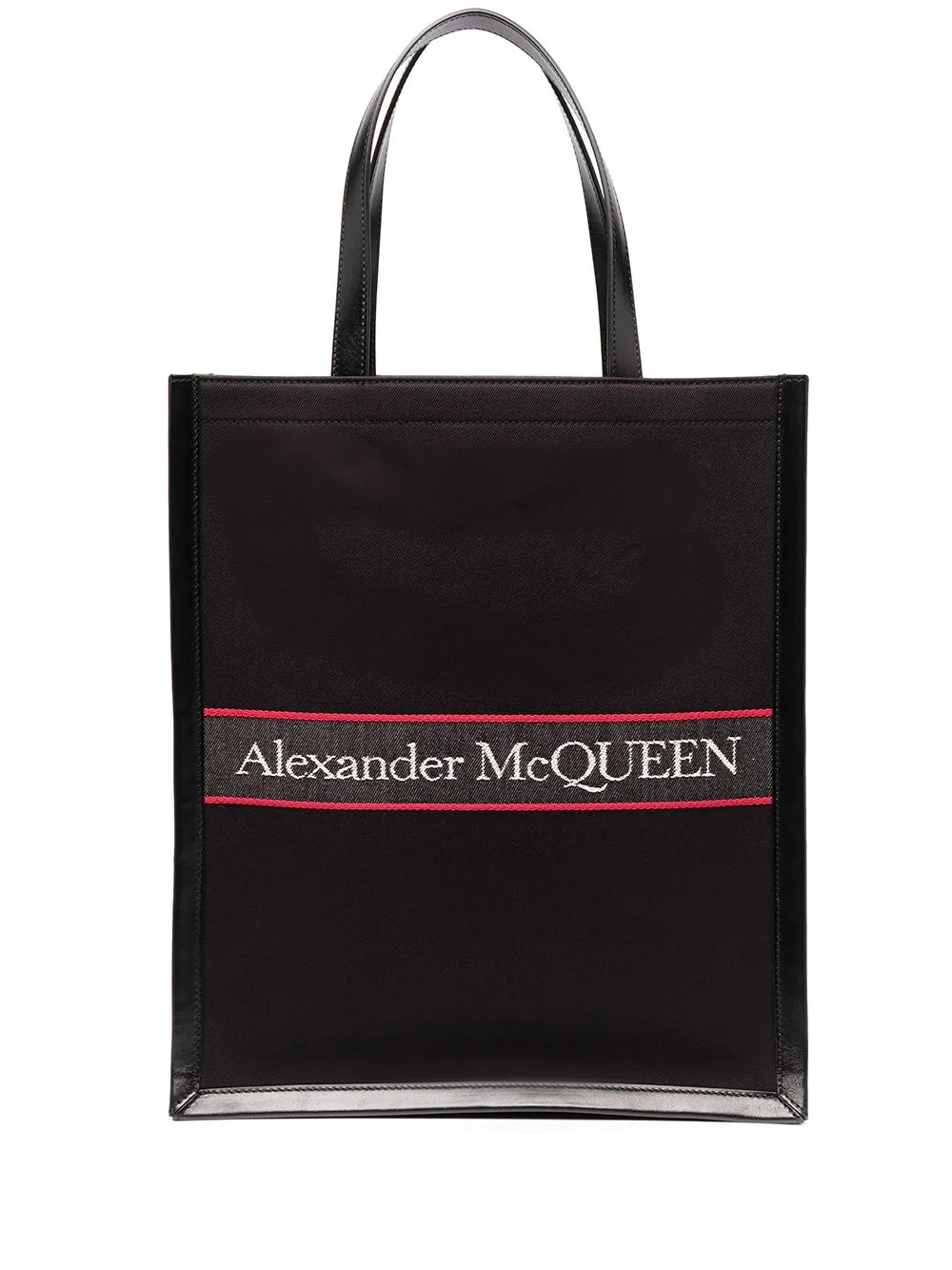 embroidered-logo tote bag - 1