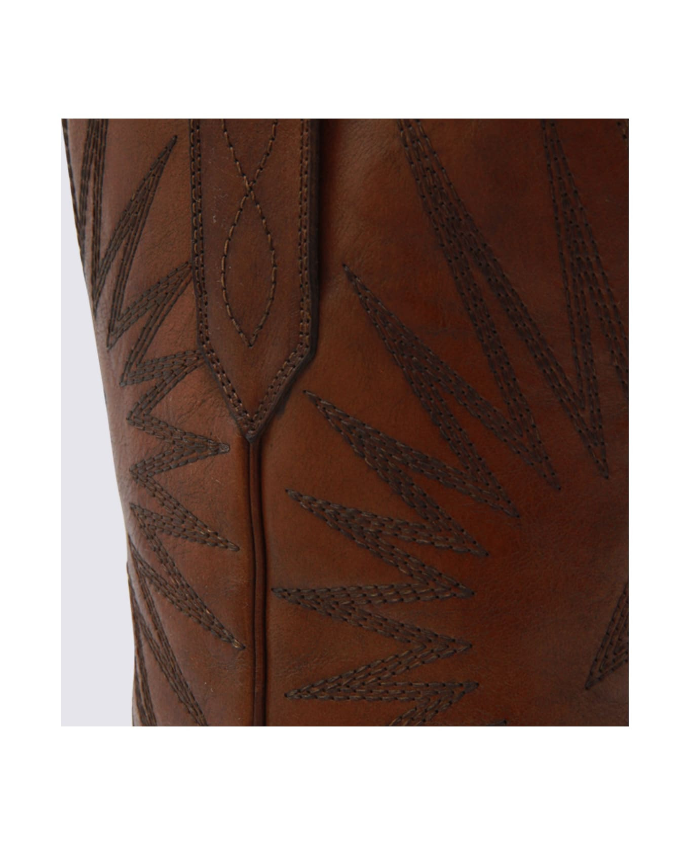 Tan Leather Boots - 4