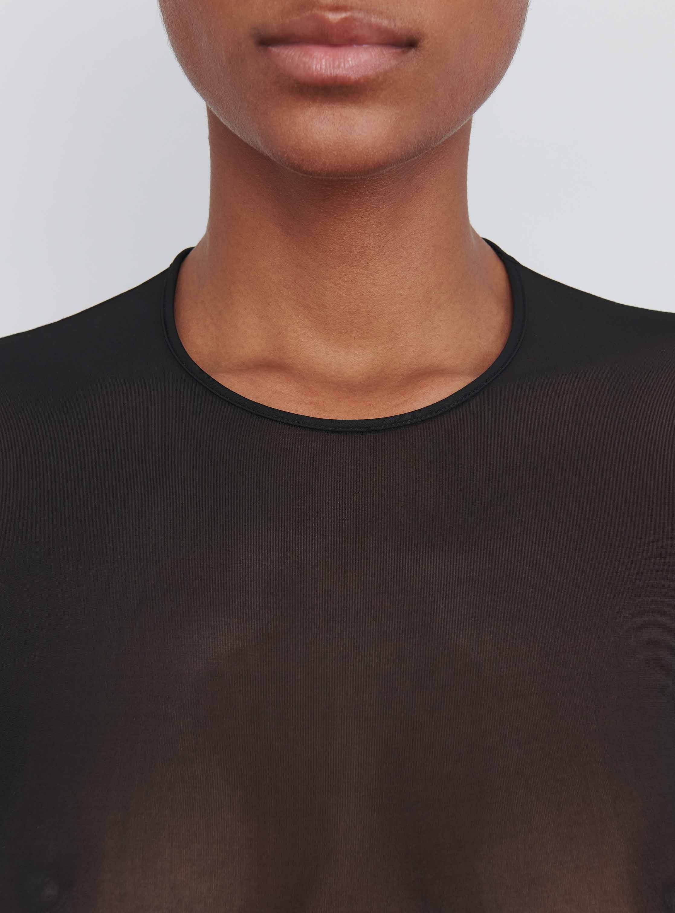Sheer Bodysuit Black - 4