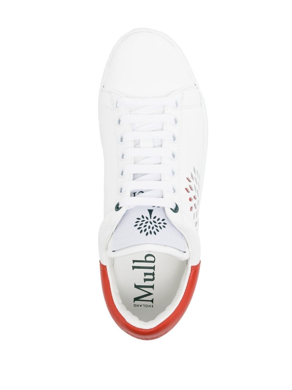 Tree cut-out leather sneakers - 4