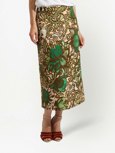 La DoubleJ floral-print pencil skirt outlook