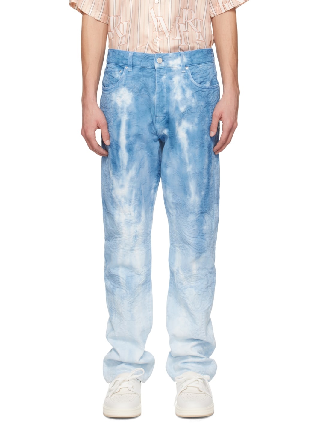 Blue Tie-Dye Jeans - 1