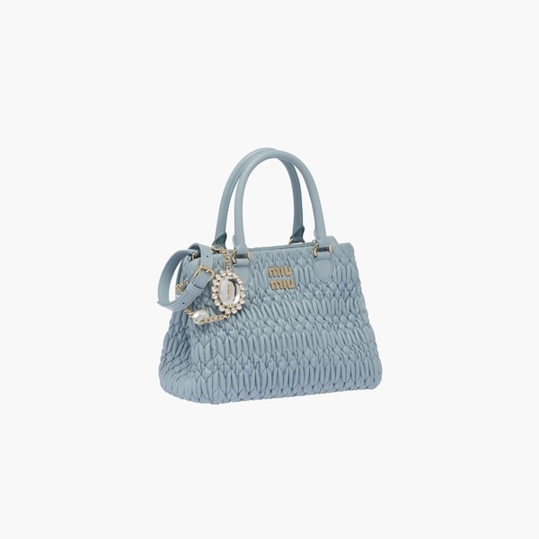Miu Crystal nappa leather and crystal handbag - 6