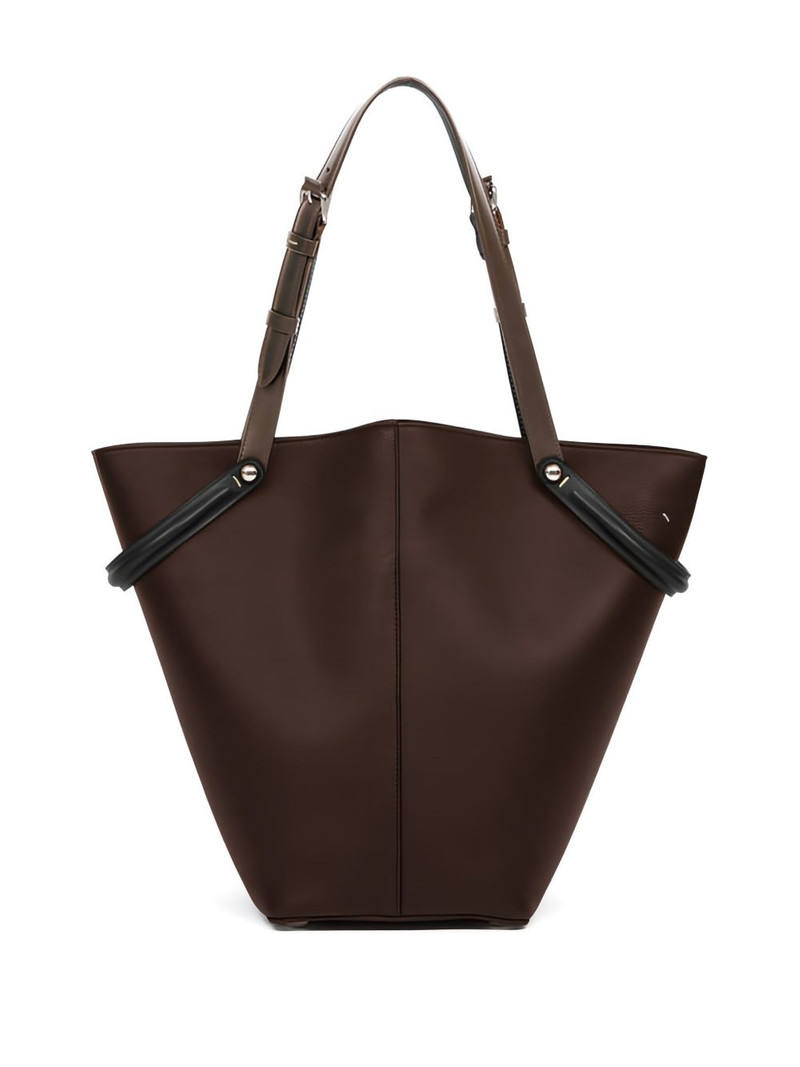 Maison Margiela Dress-age leather tote bag outlook