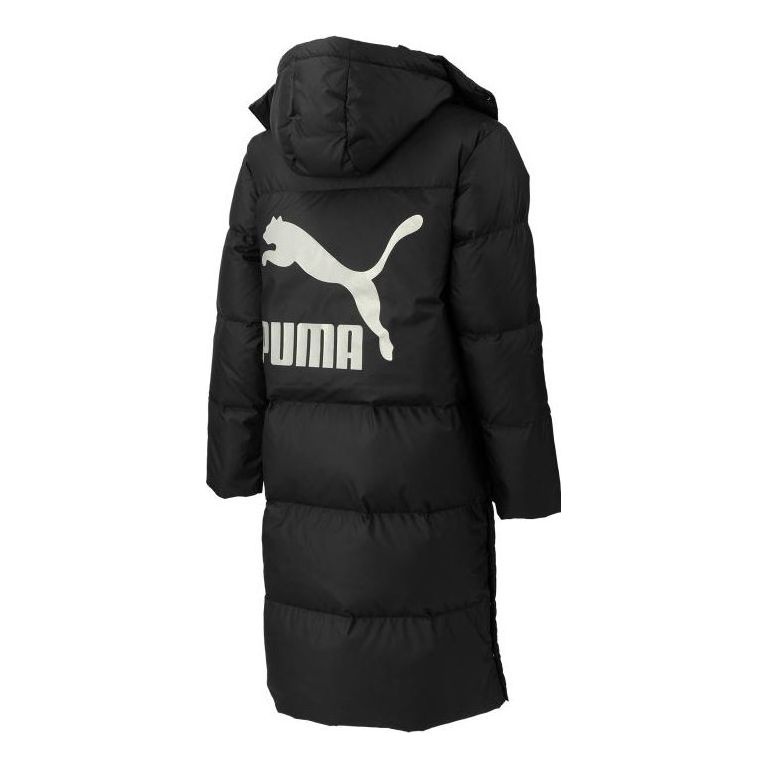 PUMA Teamliga Long Down Coat 'Black' 539572-01 - 2