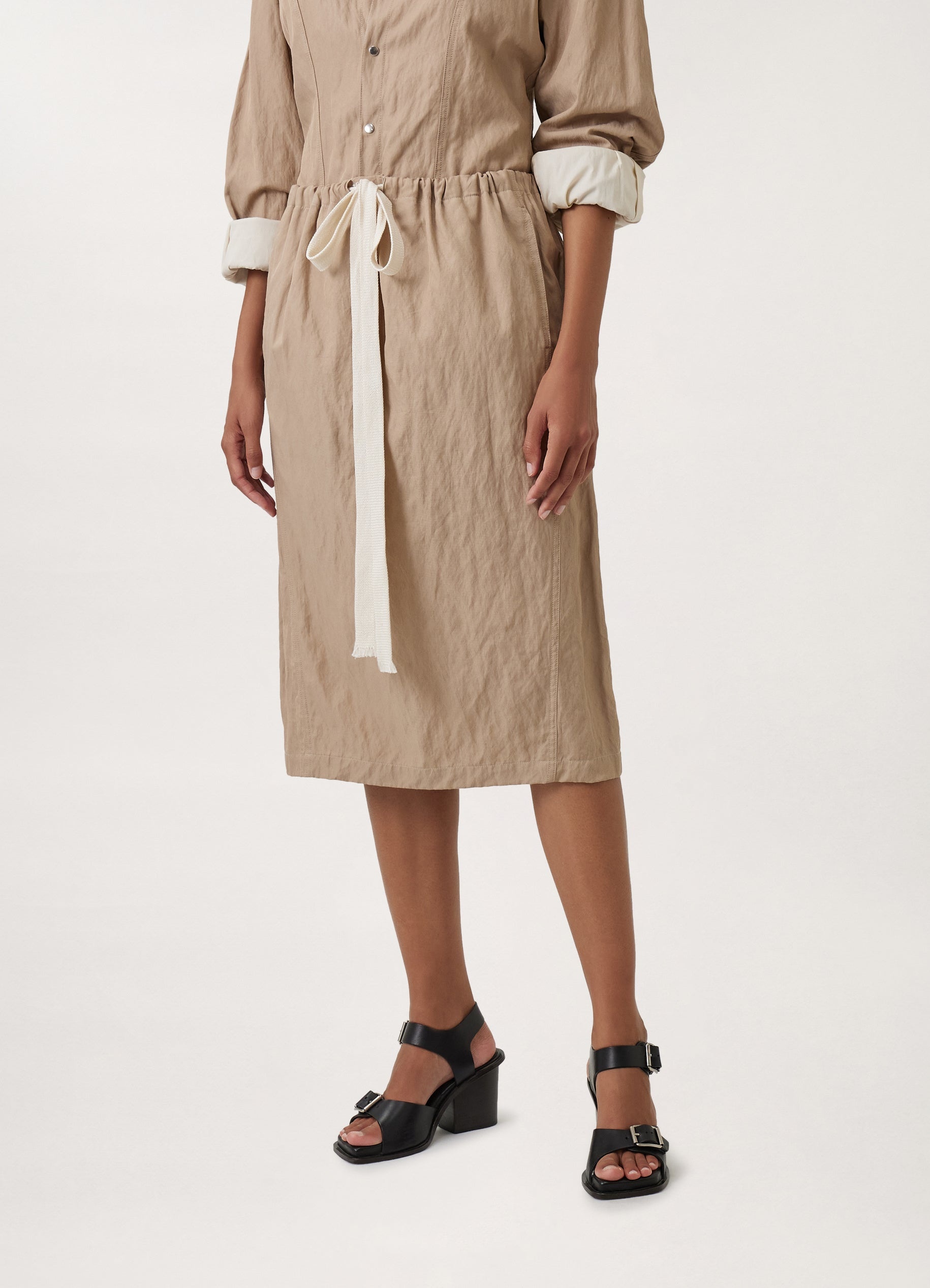 CRINKLED DRAWSTRING SKIRT
VISCOSE COTTON - 4