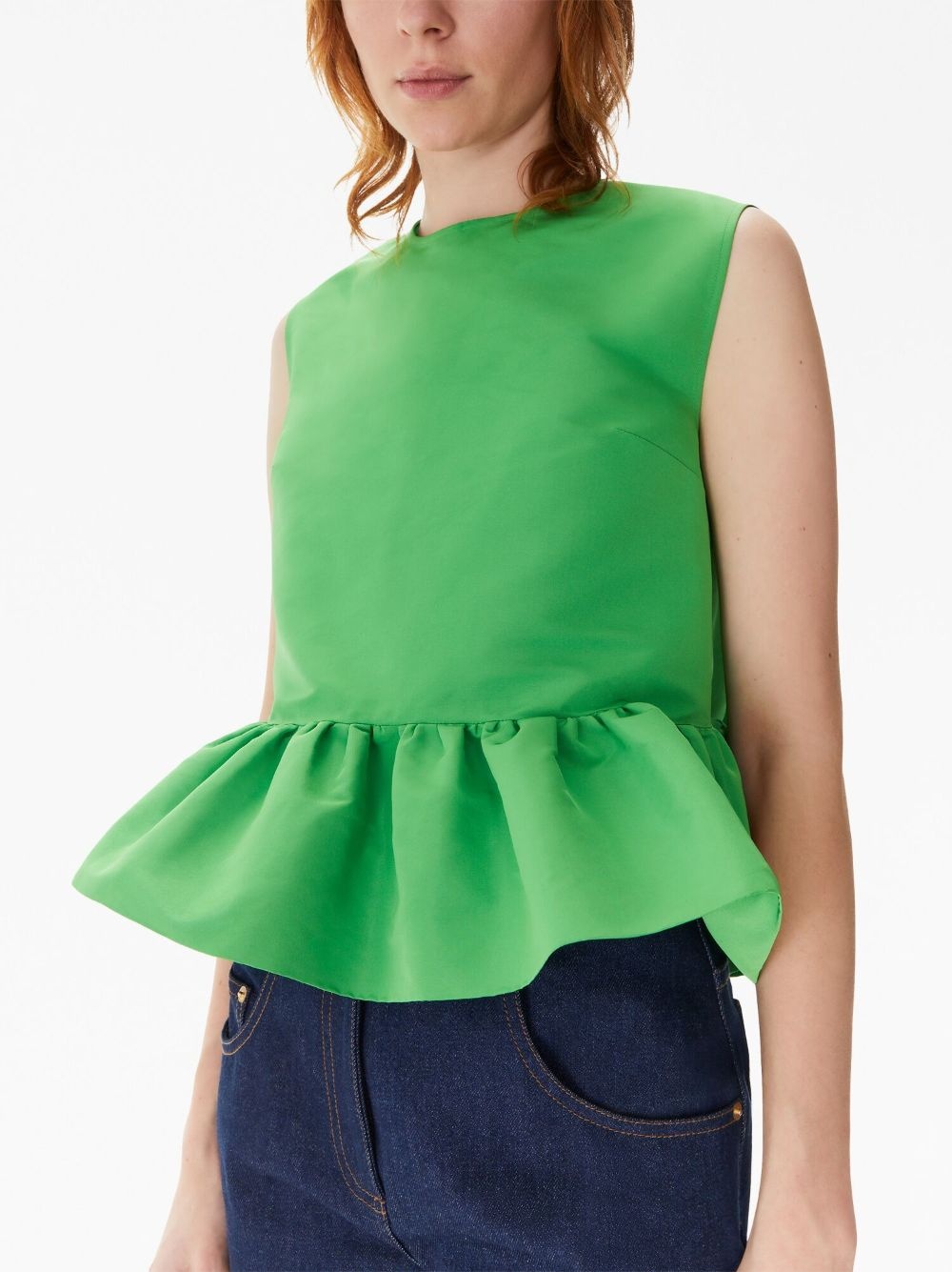 bow-detailing sleeveless top - 2