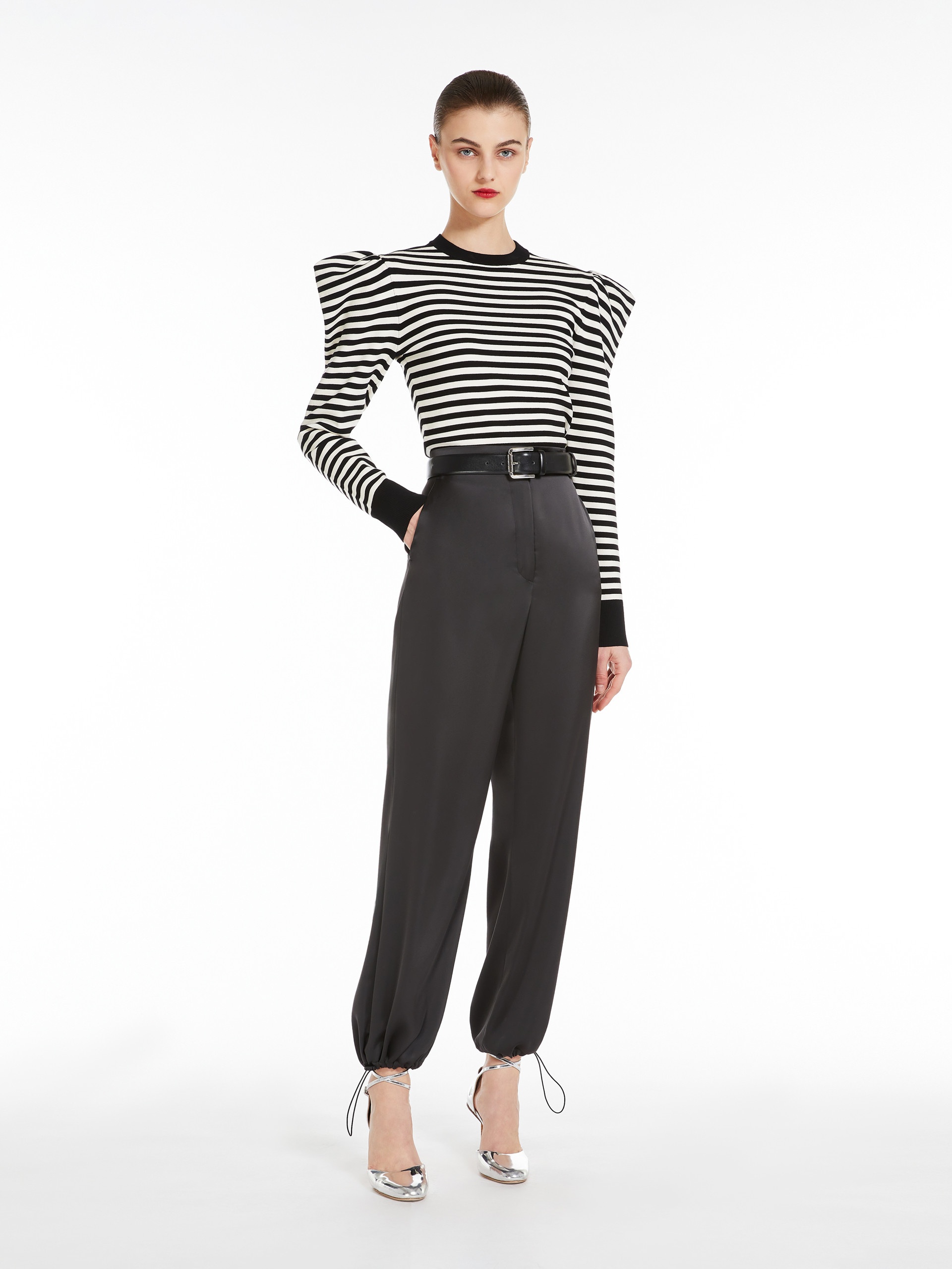 VOLPINO Striped viscose jumper - 2