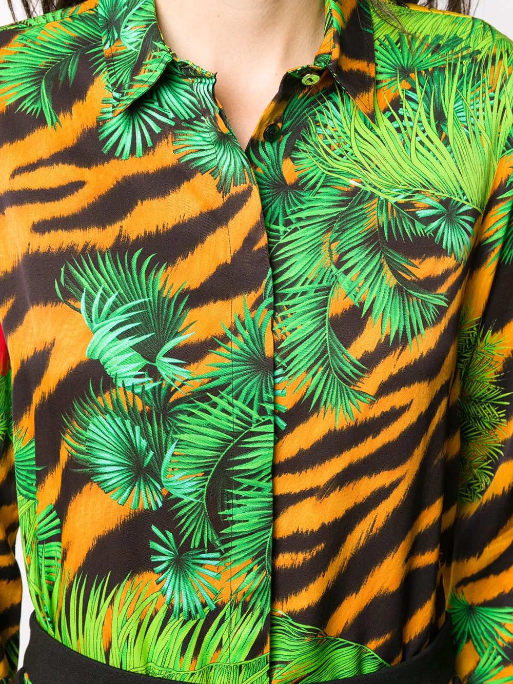 jungle print long sleeve shirt - 5