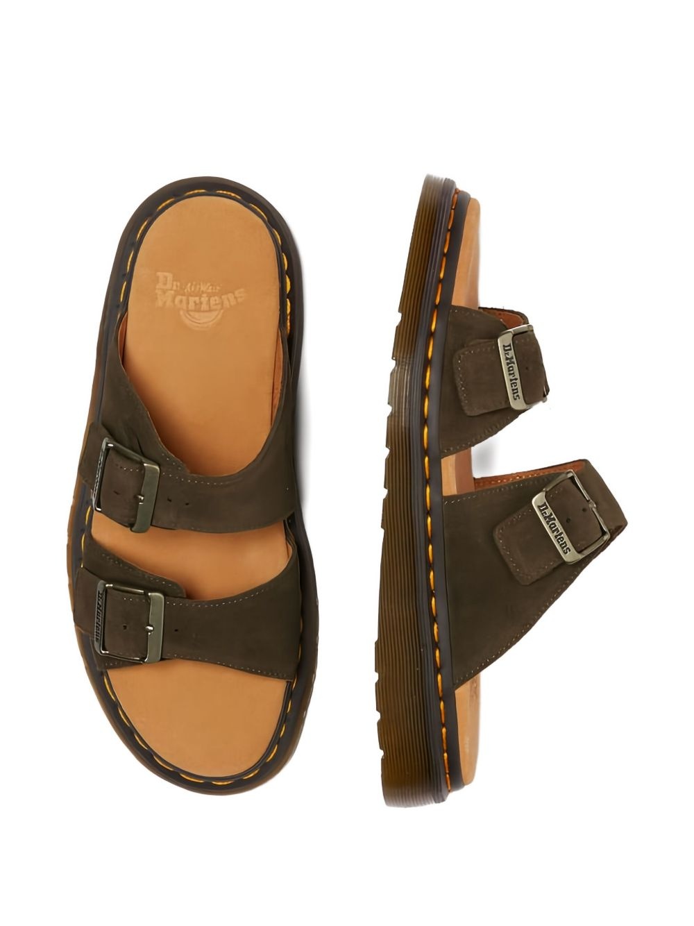 suede flat sandals - 4