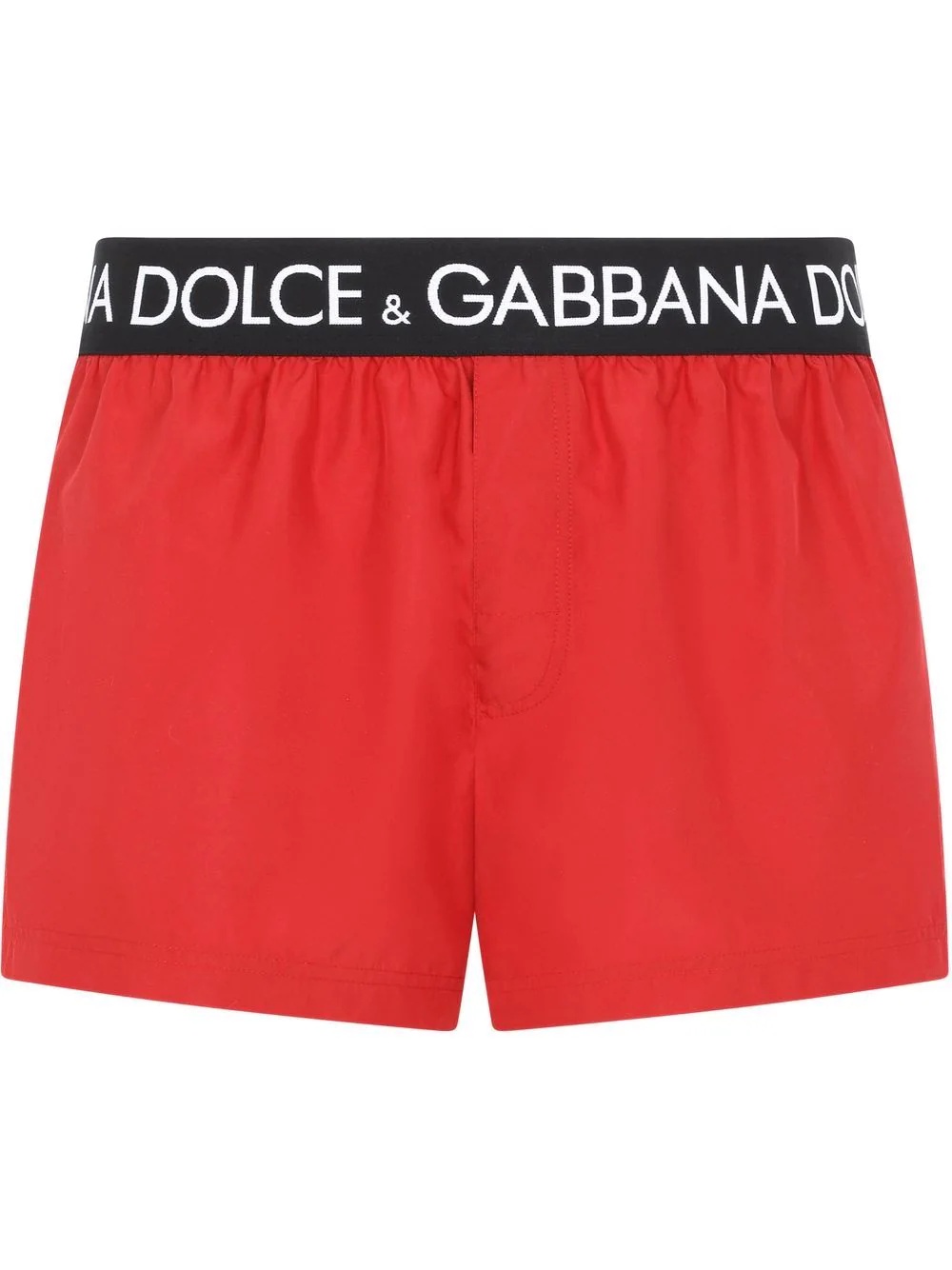 logo-waistband swim shorts - 1