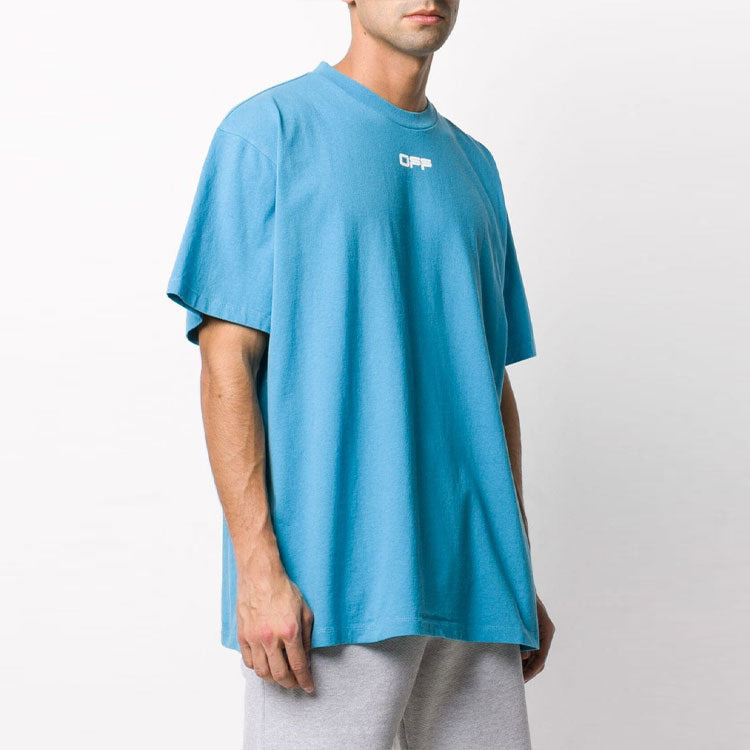 Off-White SS20 Airport Tape Print For Men Blue OMAA038S201850033088 - 4