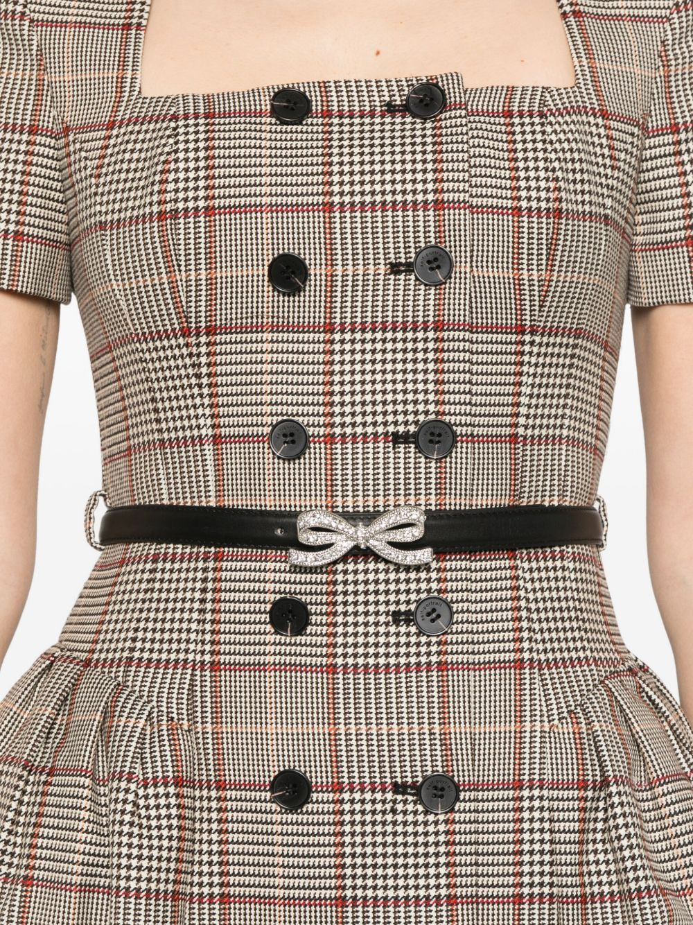 Self Portrait Women Plaid Mini Dress - 4